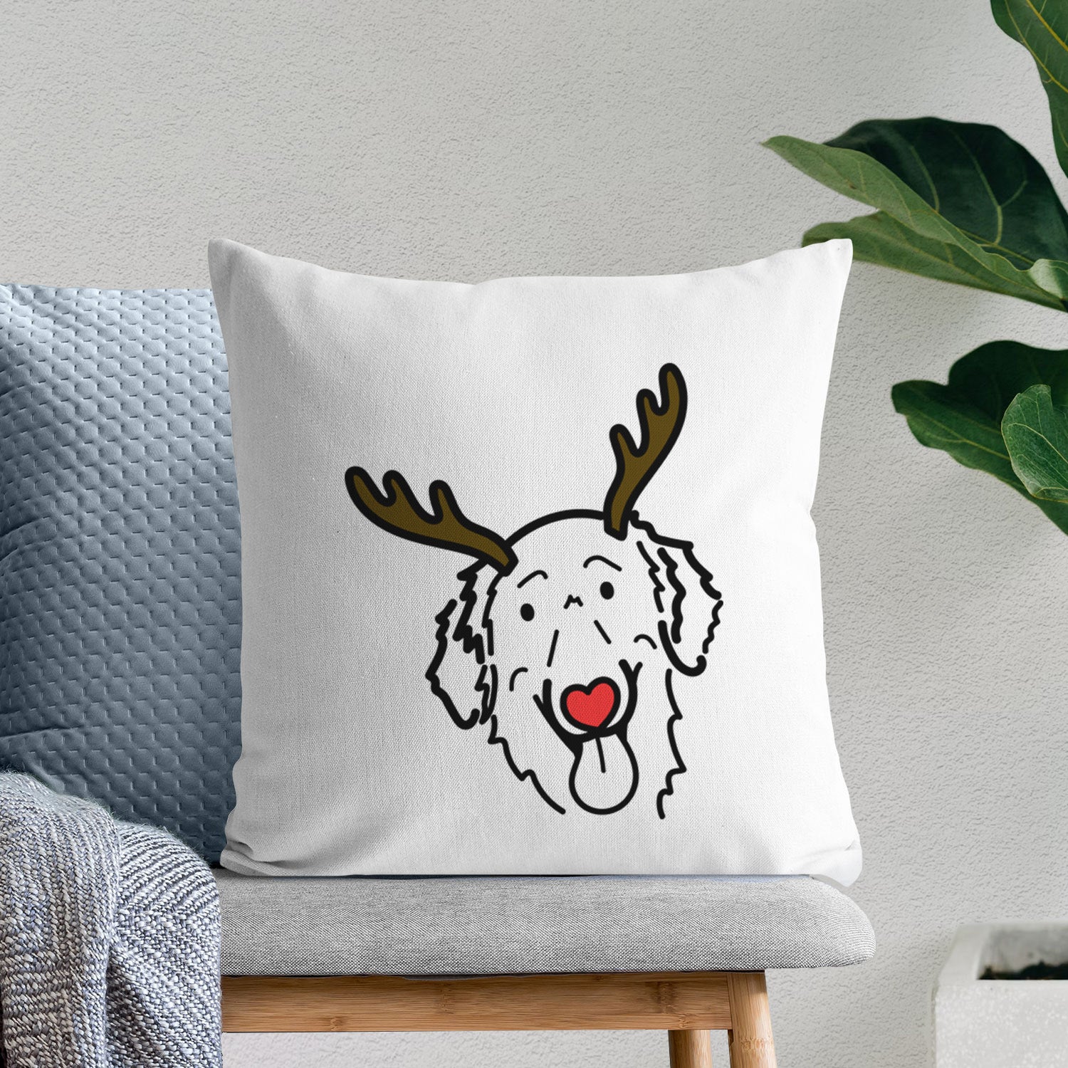 Love Always Flat-Coated Retriever - Jack - Throw Pillow Cover