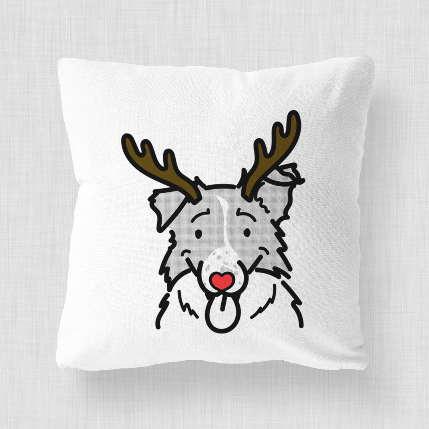 Love Always Border Collie - Jam - Throw Pillow Cover