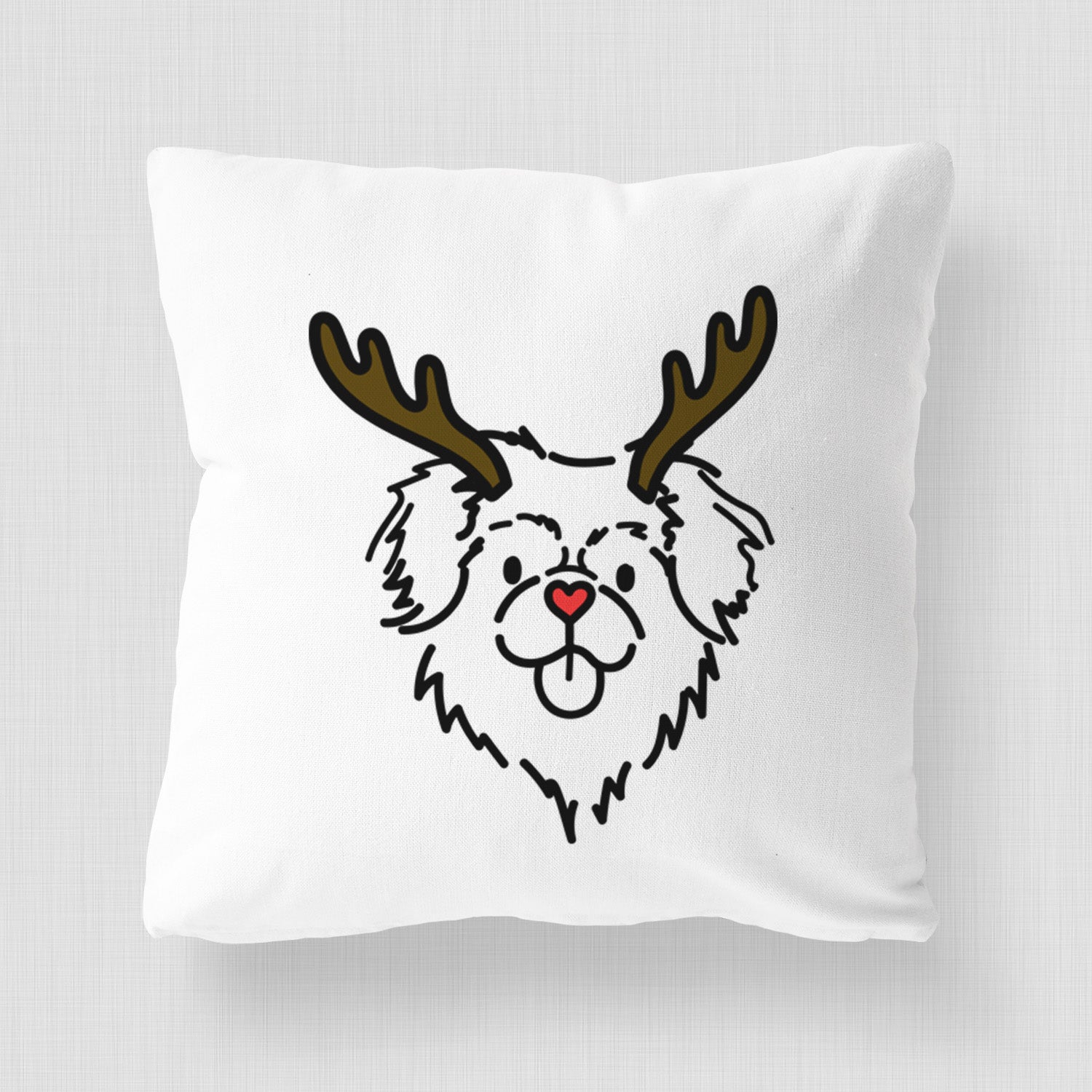 Love Always Tibetan Spaniel - Jiji - Throw Pillow Cover