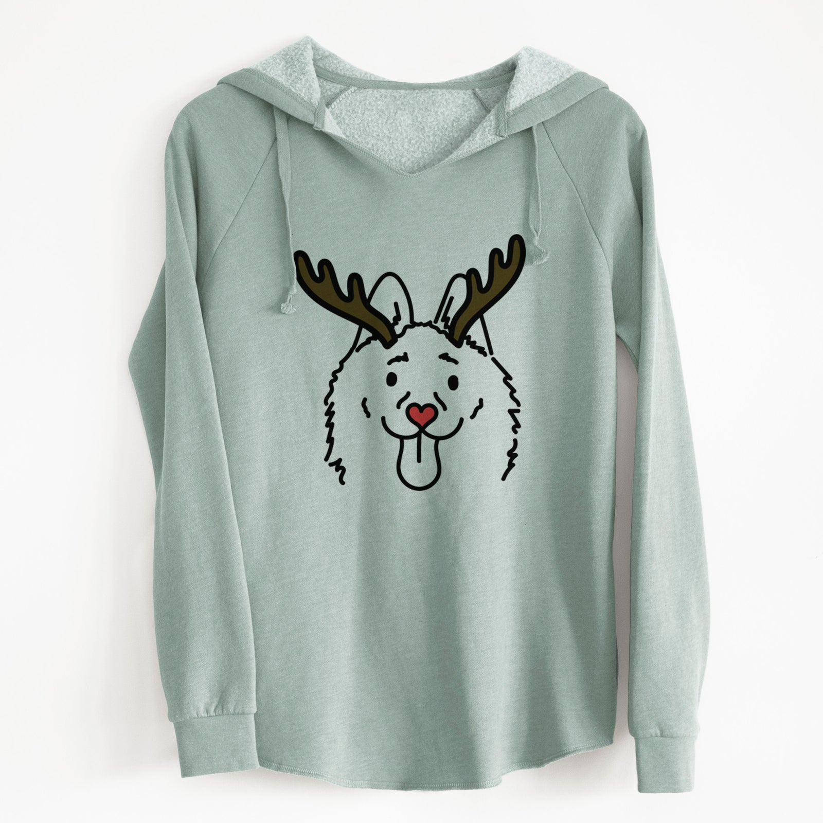 Red Nose Schipperke - Meeko - Cali Wave Hooded Sweatshirt