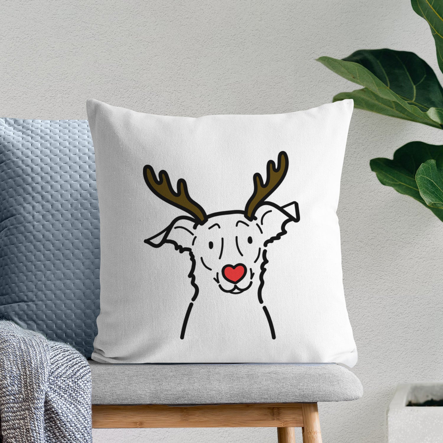 Love Always Border Collie Mix - Millie - Throw Pillow Cover