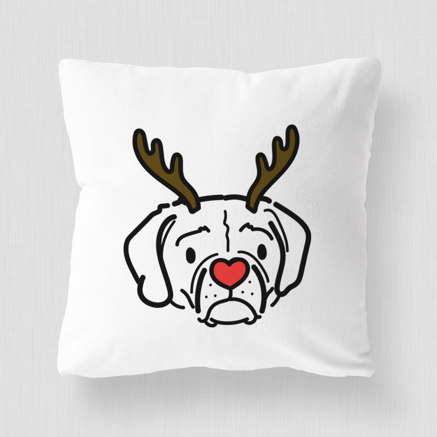 Love Always Puggle - Mitzi - Throw Pillow Cover