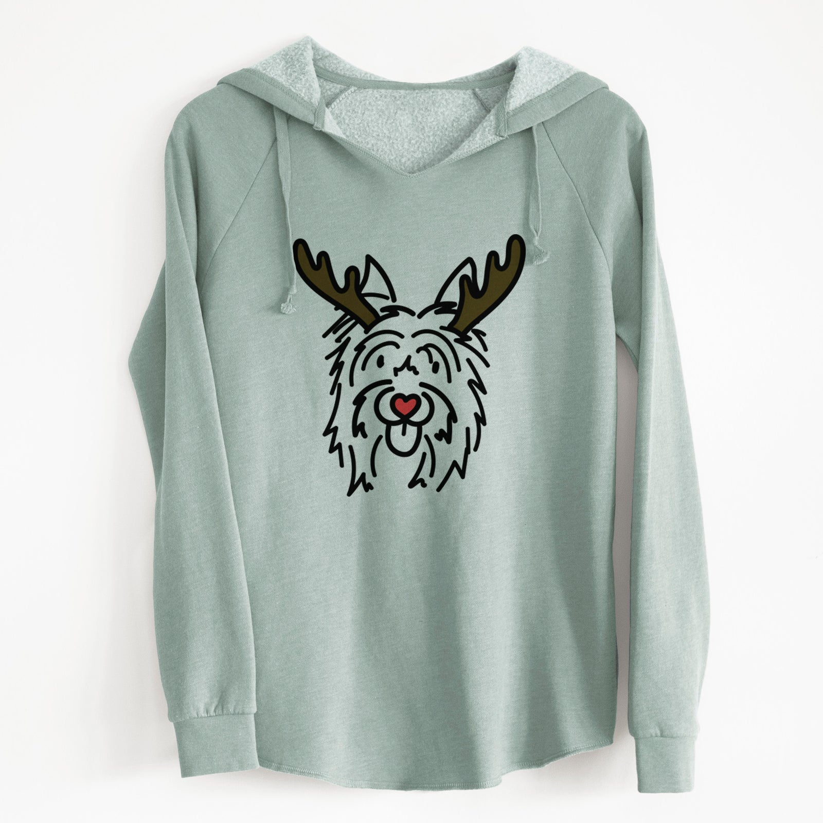 Red Nose Silky Terrier - Monty - Cali Wave Hooded Sweatshirt