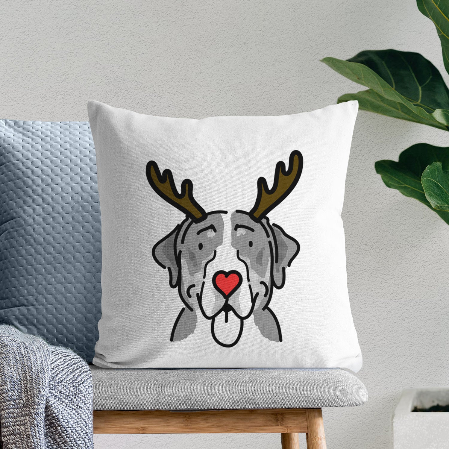 Love Always Greater Swiss Mountain Dog - Moose - Throw Pillow Cover