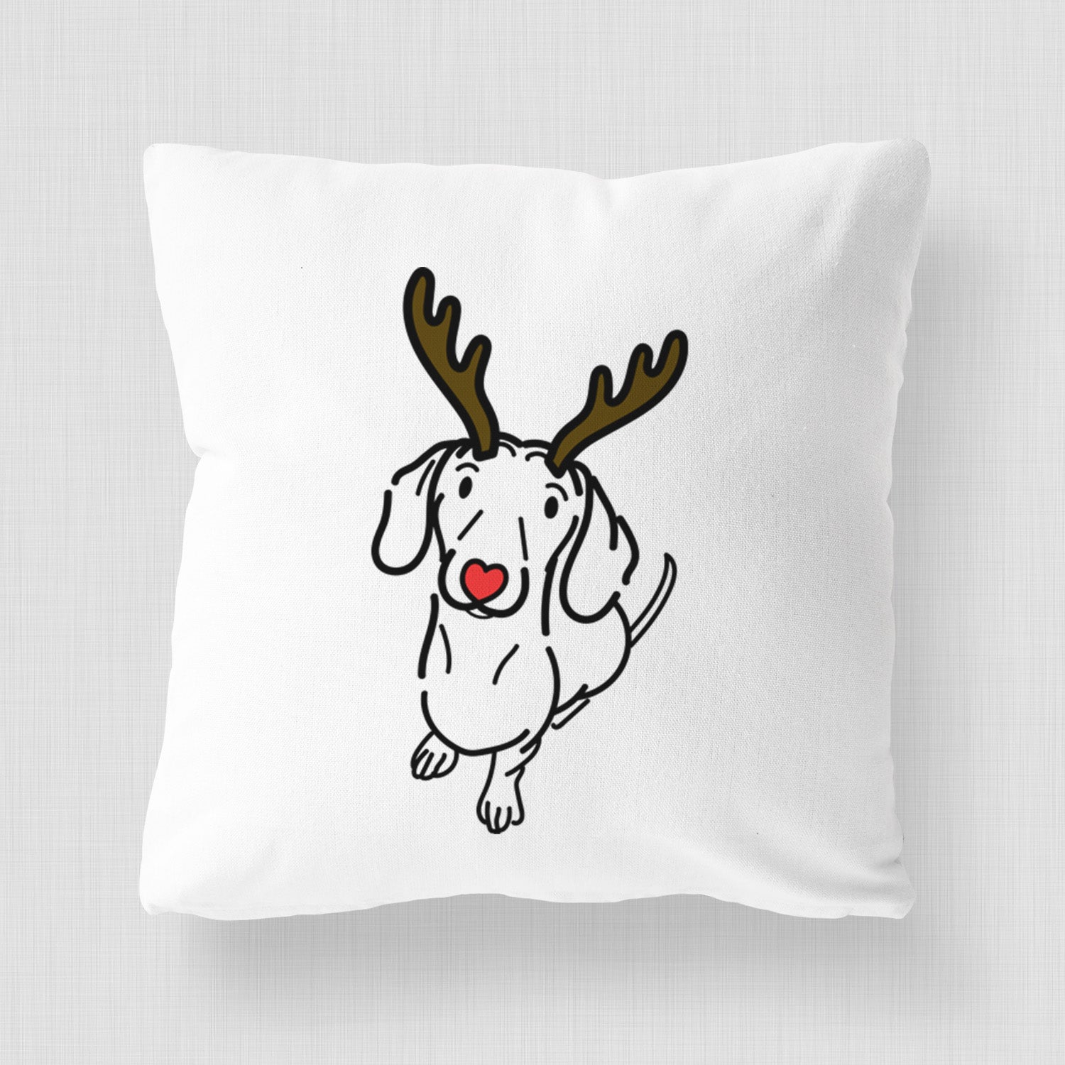 Love Always Dachshund - Moxie - Throw Pillow Cover