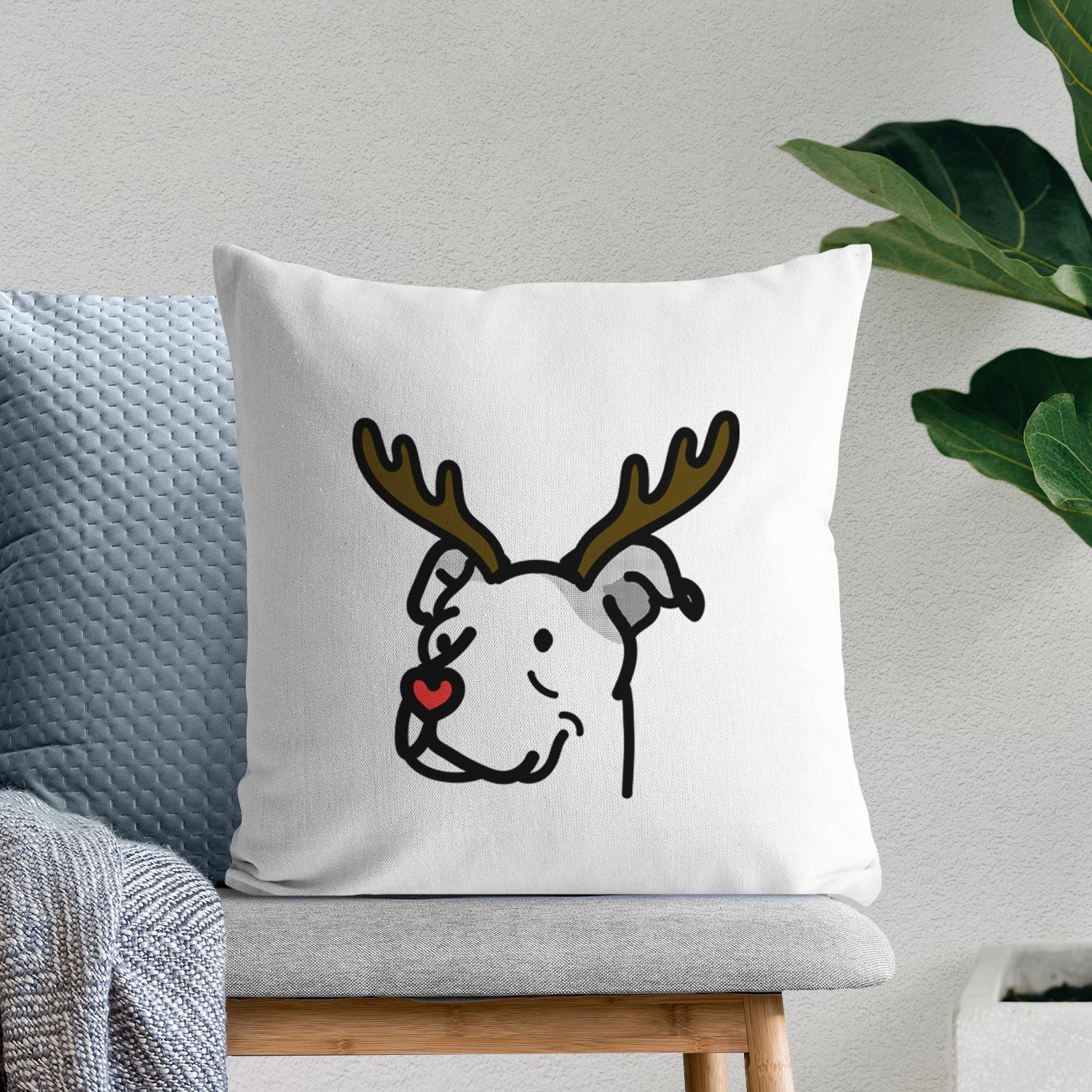 Love Always Pitbull Mix - Mr. Sir - Throw Pillow Cover