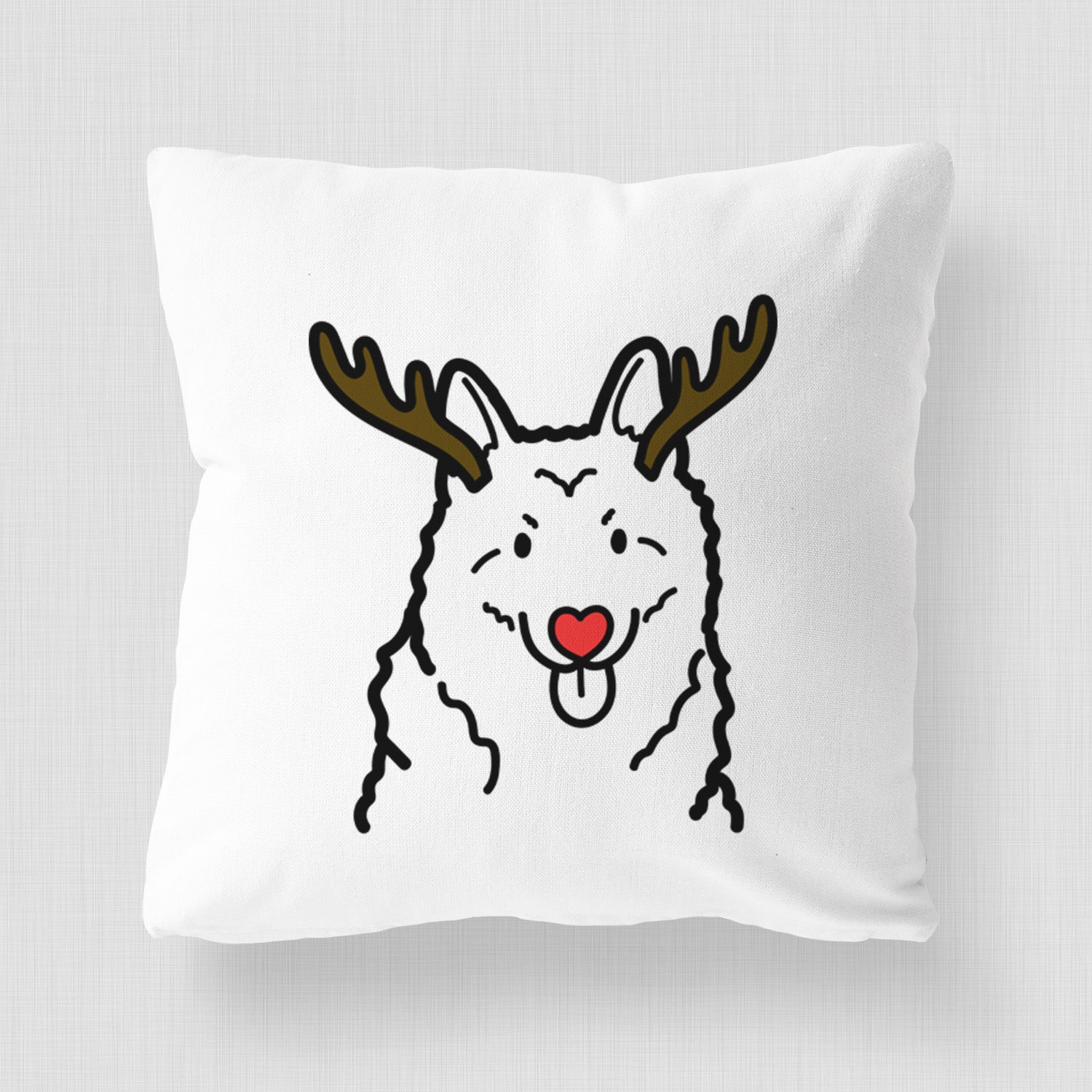 Love Always Norwegian Elkhound - Throw Pillow Cover