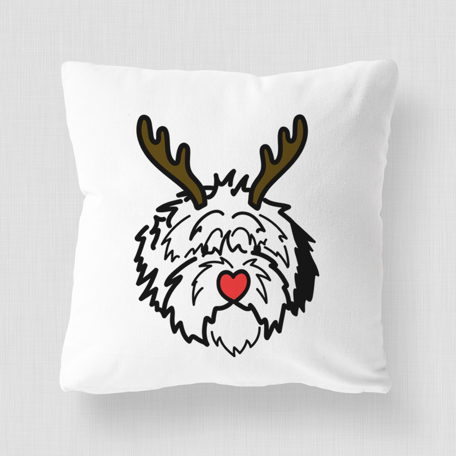 Love Always Old English Sheepdog - Penny - Throw Pillow Cover