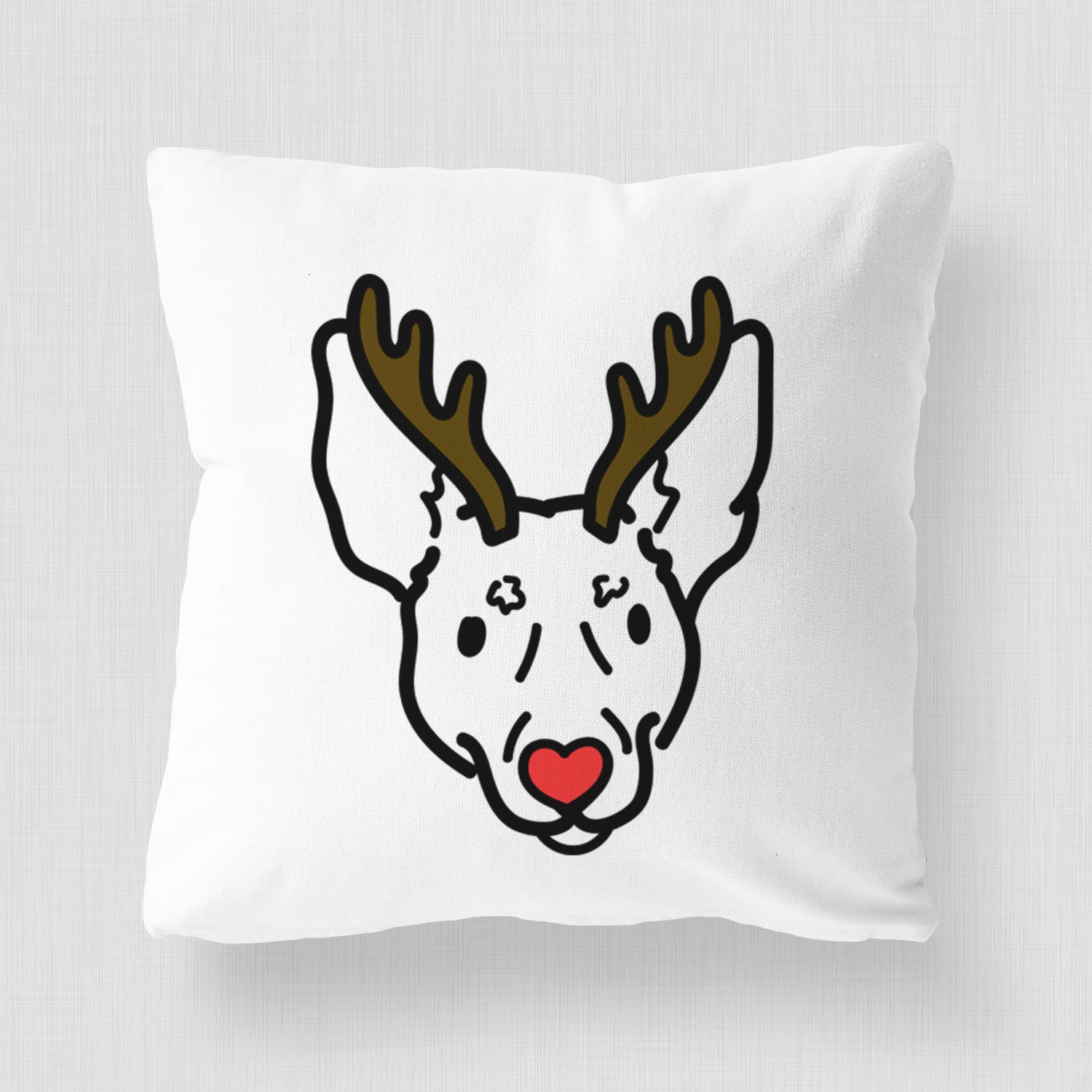 Love Always Rat Terrier - Penny - Throw Pillow Cover