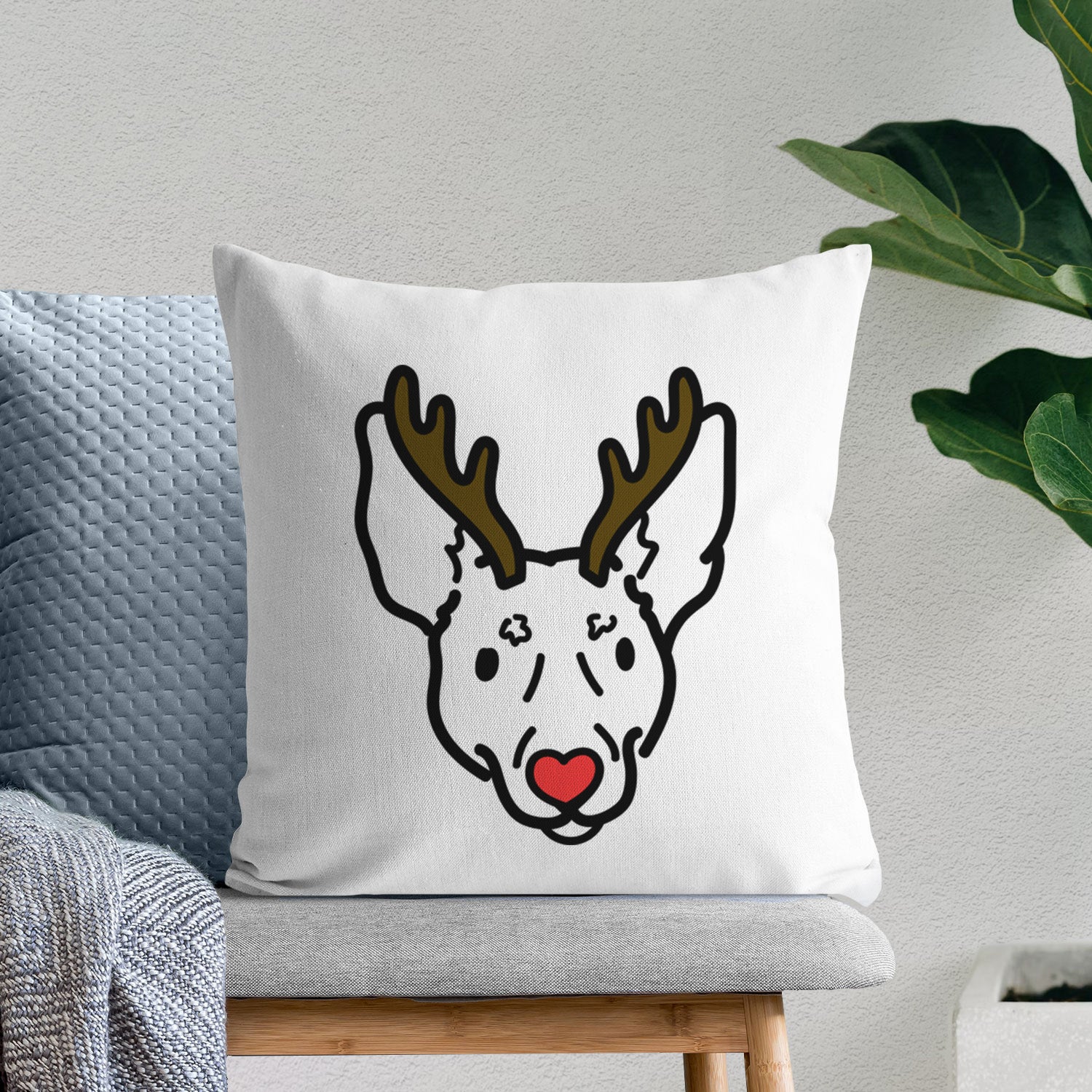 Love Always Rat Terrier - Penny - Throw Pillow Cover