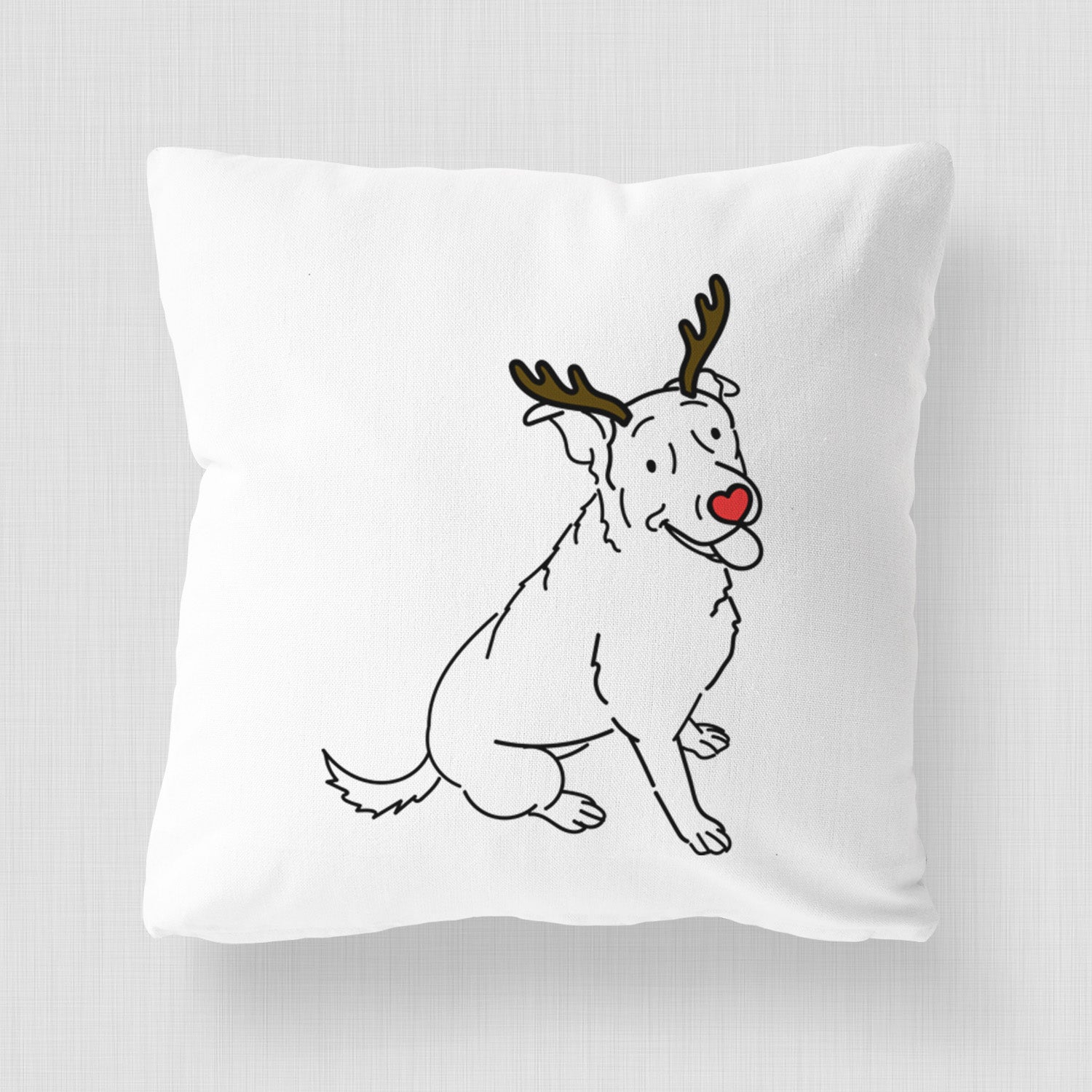 Love Always Rottweiler Mix - Rocky - Throw Pillow Cover