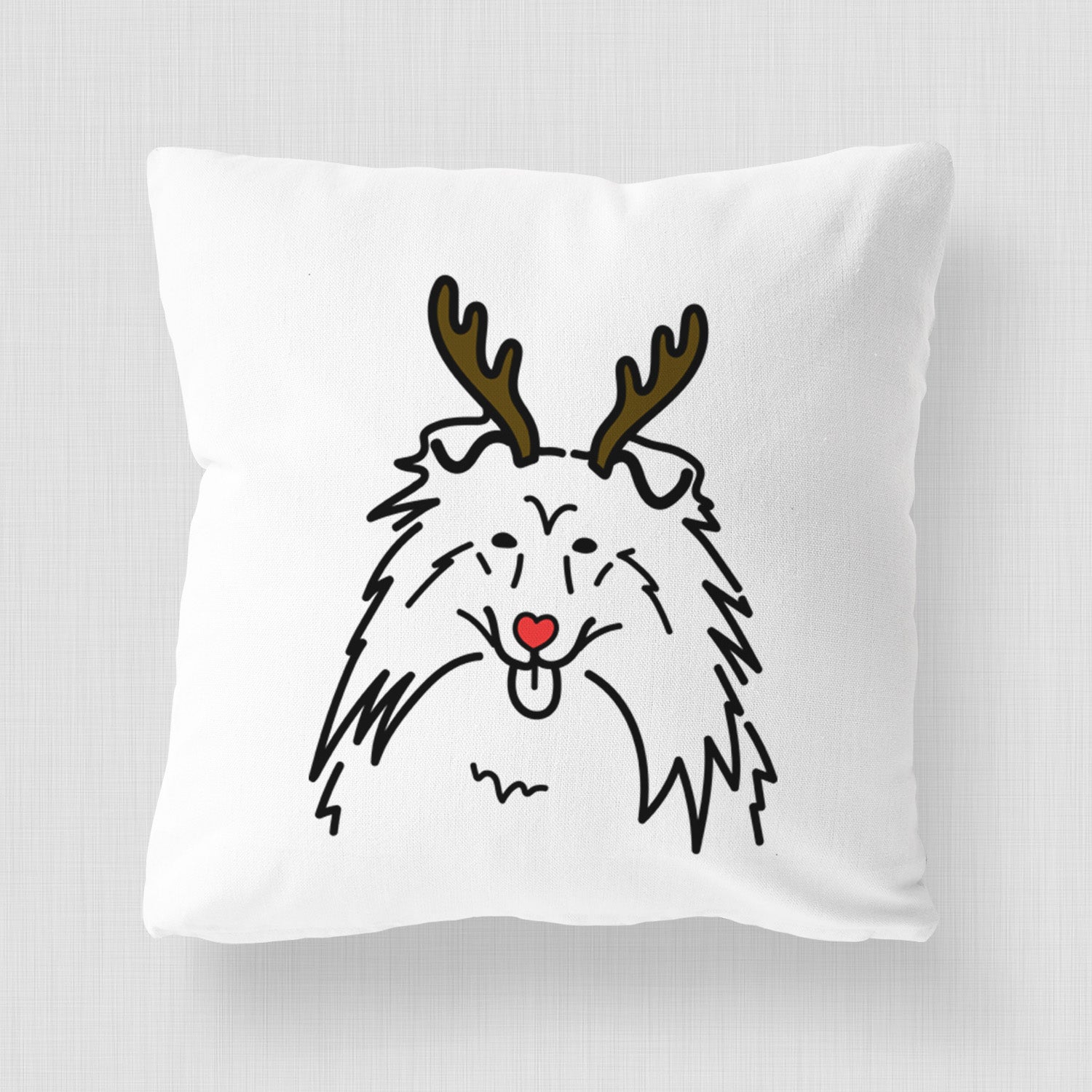 Love Always Rough Collie - Throw Pillow Cover