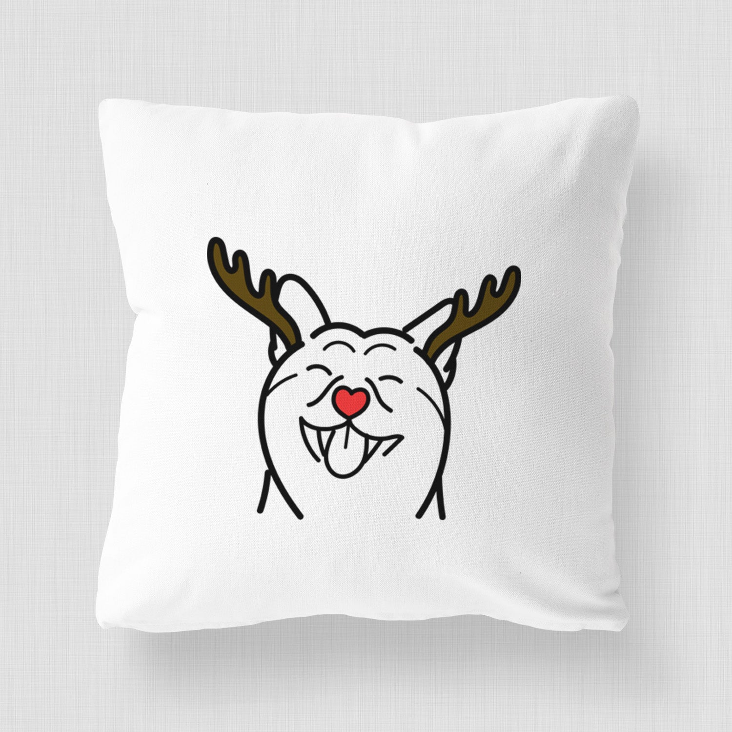 Love Always Shiba Inu - Throw Pillow Cover