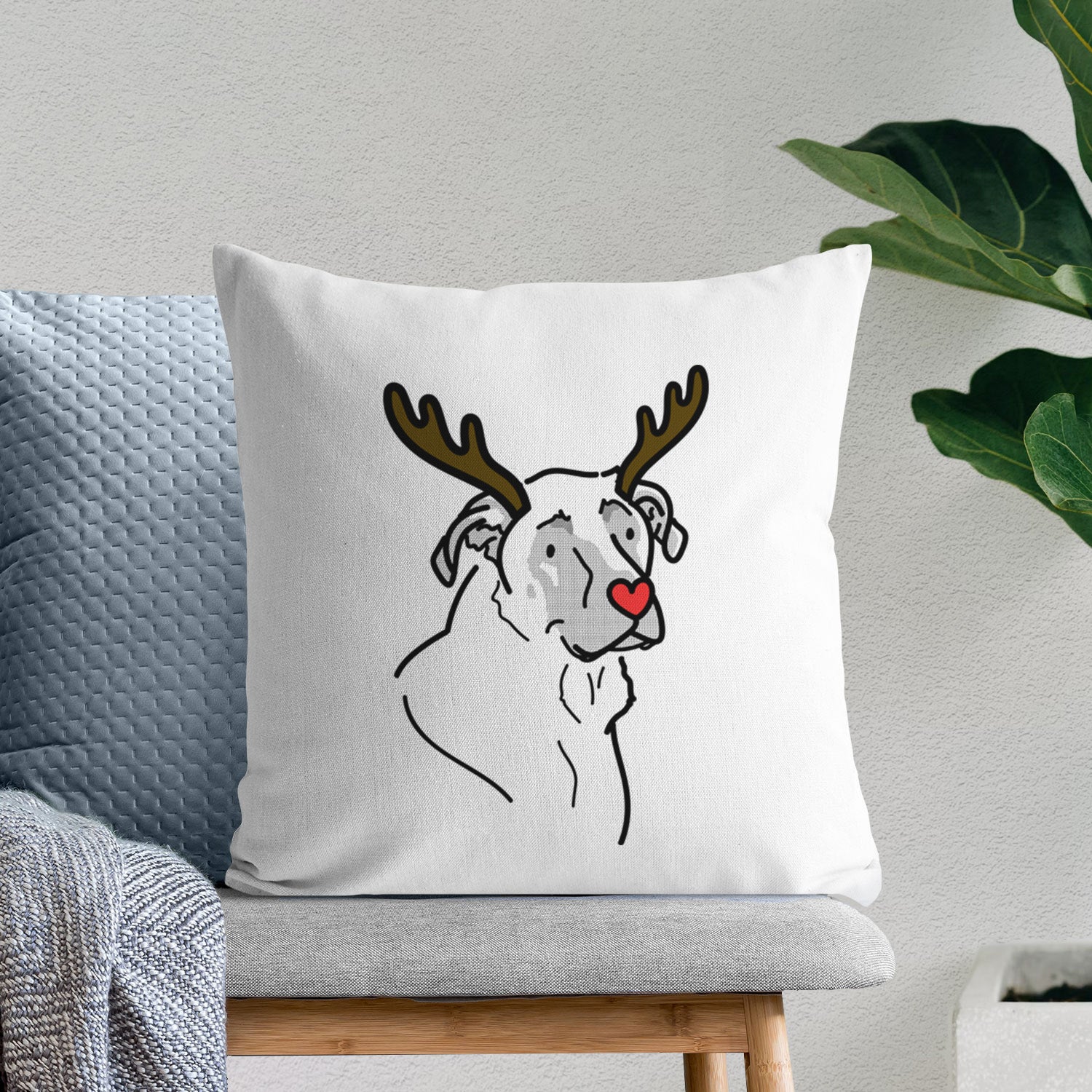 Love Always Mastiff German Shepherd Mix - Tank - Throw Pillow Cover