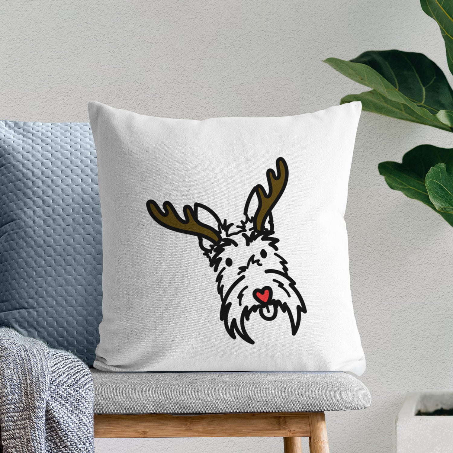 Love Always Scottish Terrier - Thistle - Throw Pillow Cover