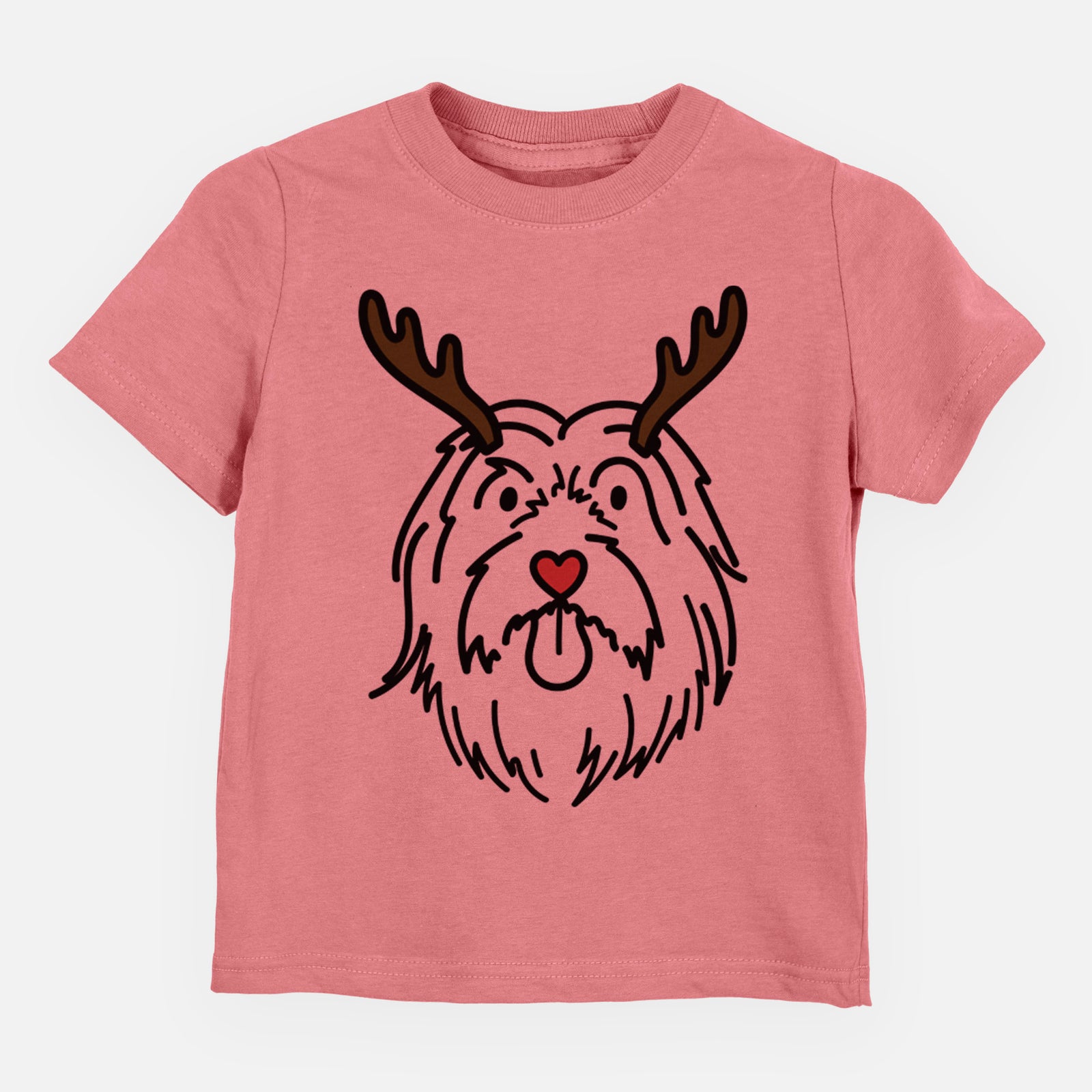 Red Nose Bearded Collie - Tucker - Kids/Youth/Toddler Shirt