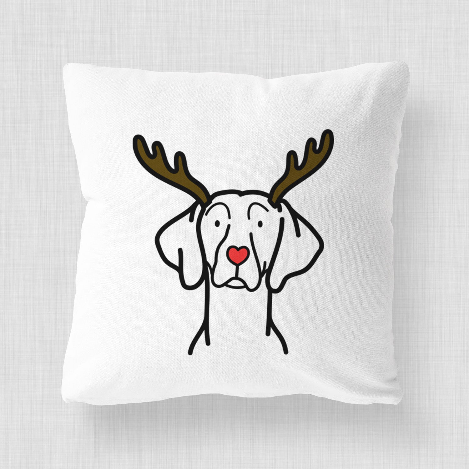 Love Always Weimaraner - Throw Pillow Cover