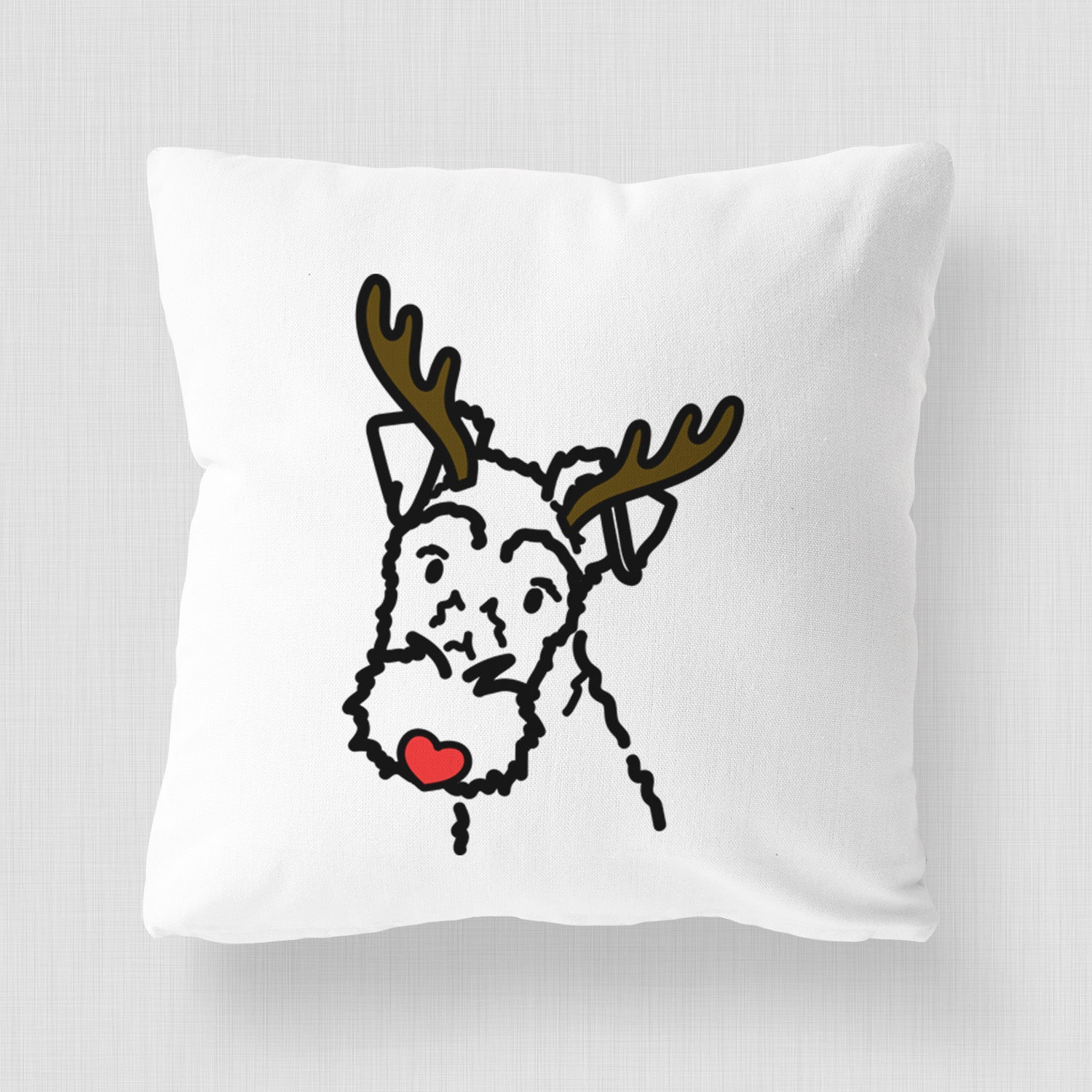 Love Always Wire Fox Terrier - Throw Pillow Cover