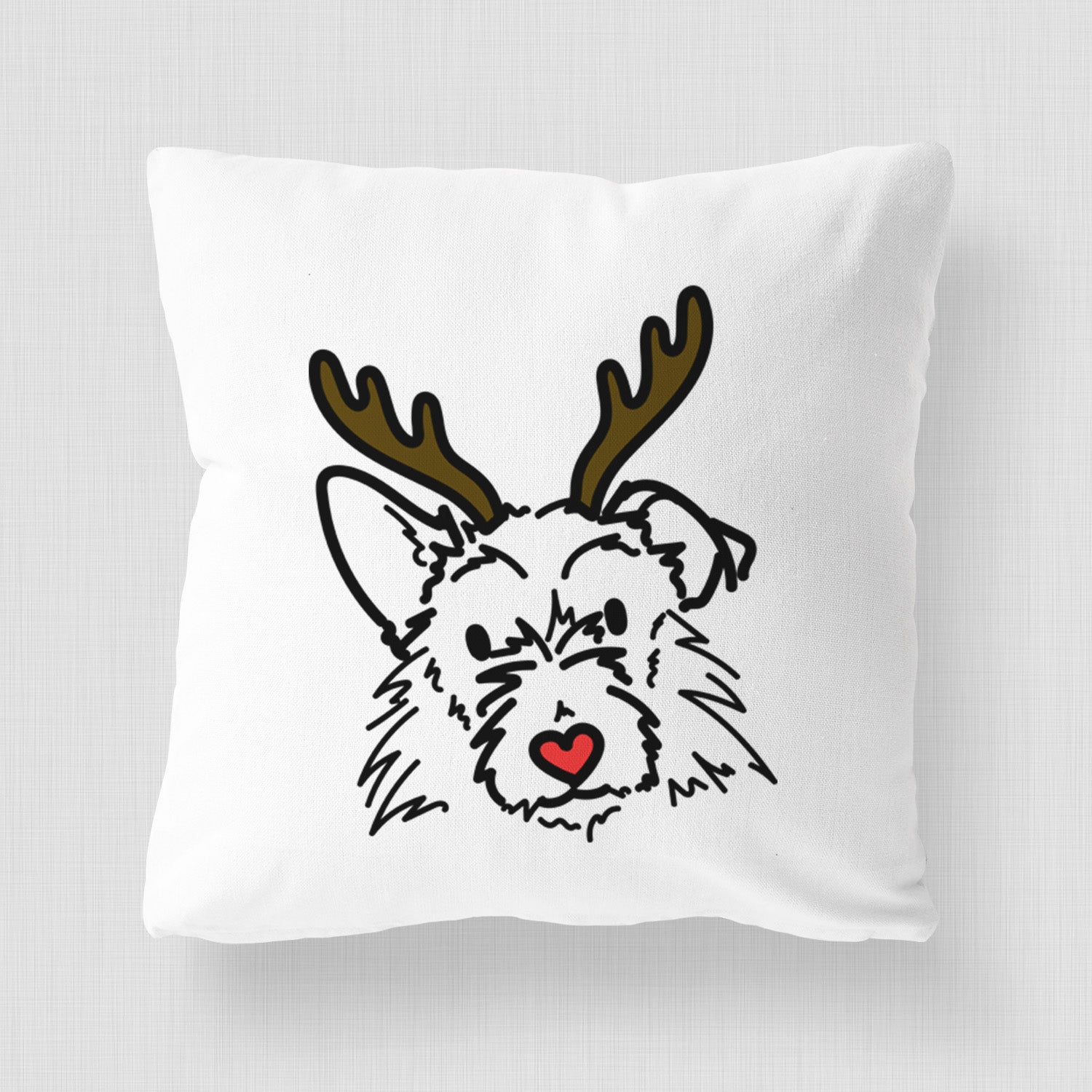 Love Always Terrier Mix - Ziggy - Throw Pillow Cover