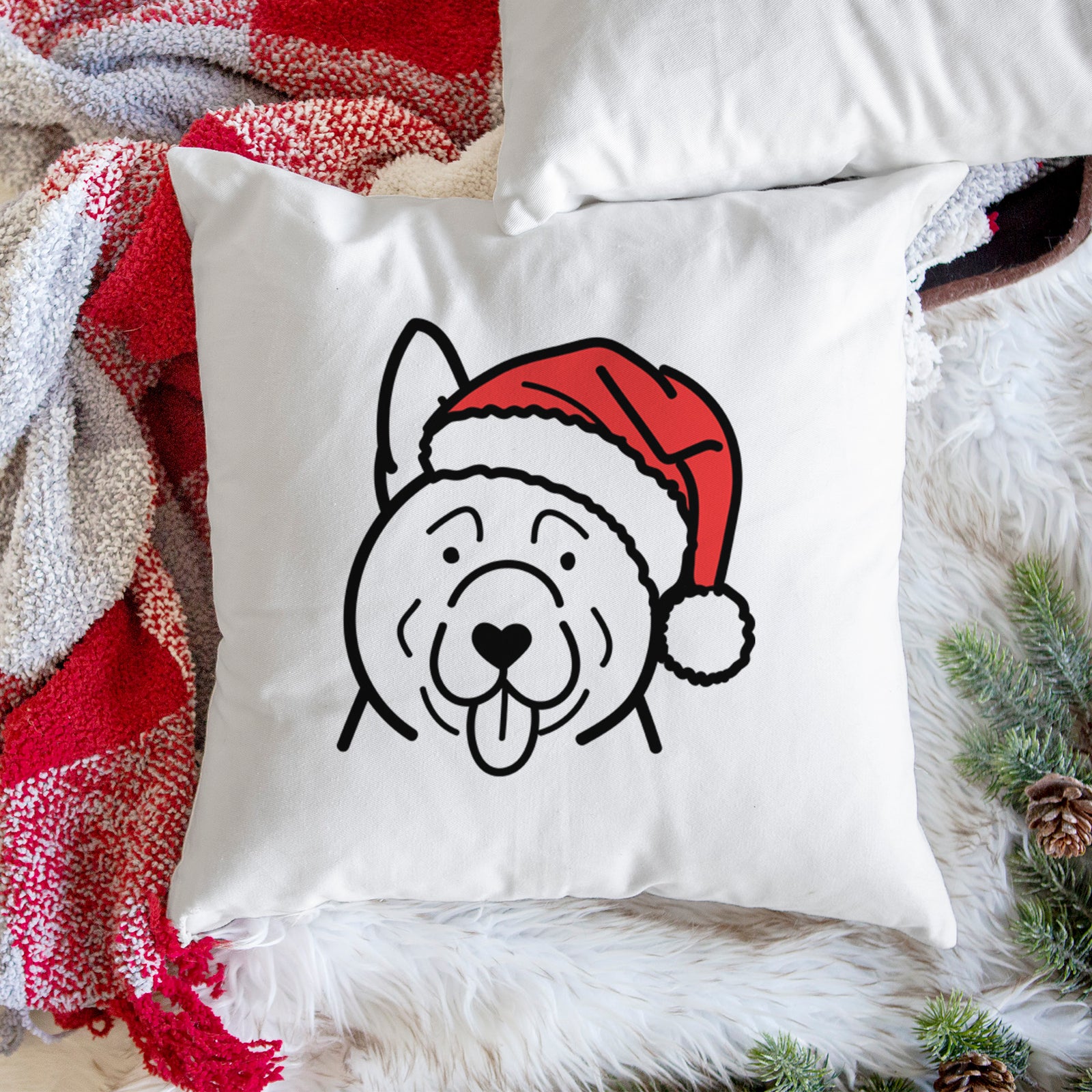 Love Always Akita - Throw Pillow Cover