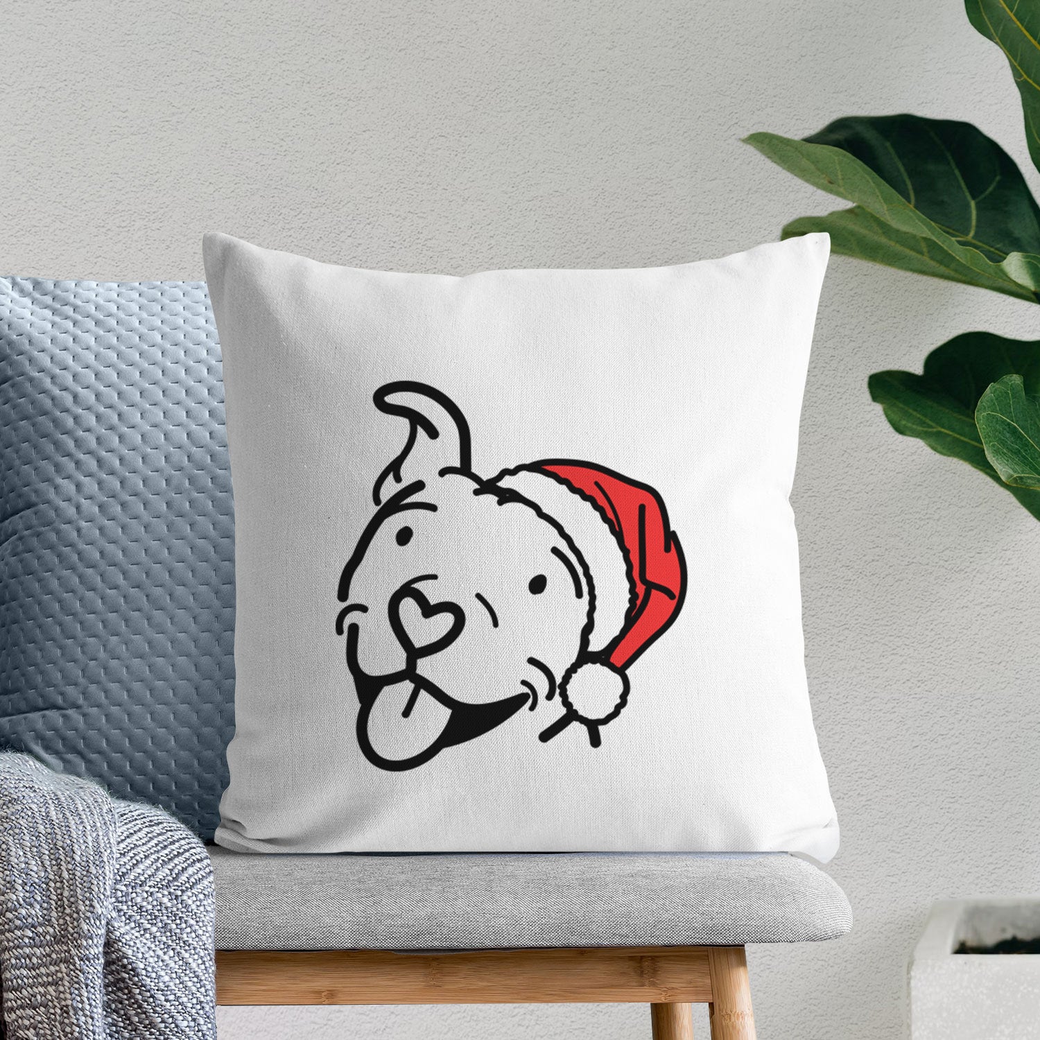 Love Always Pitbull - Arlo - Throw Pillow Cover