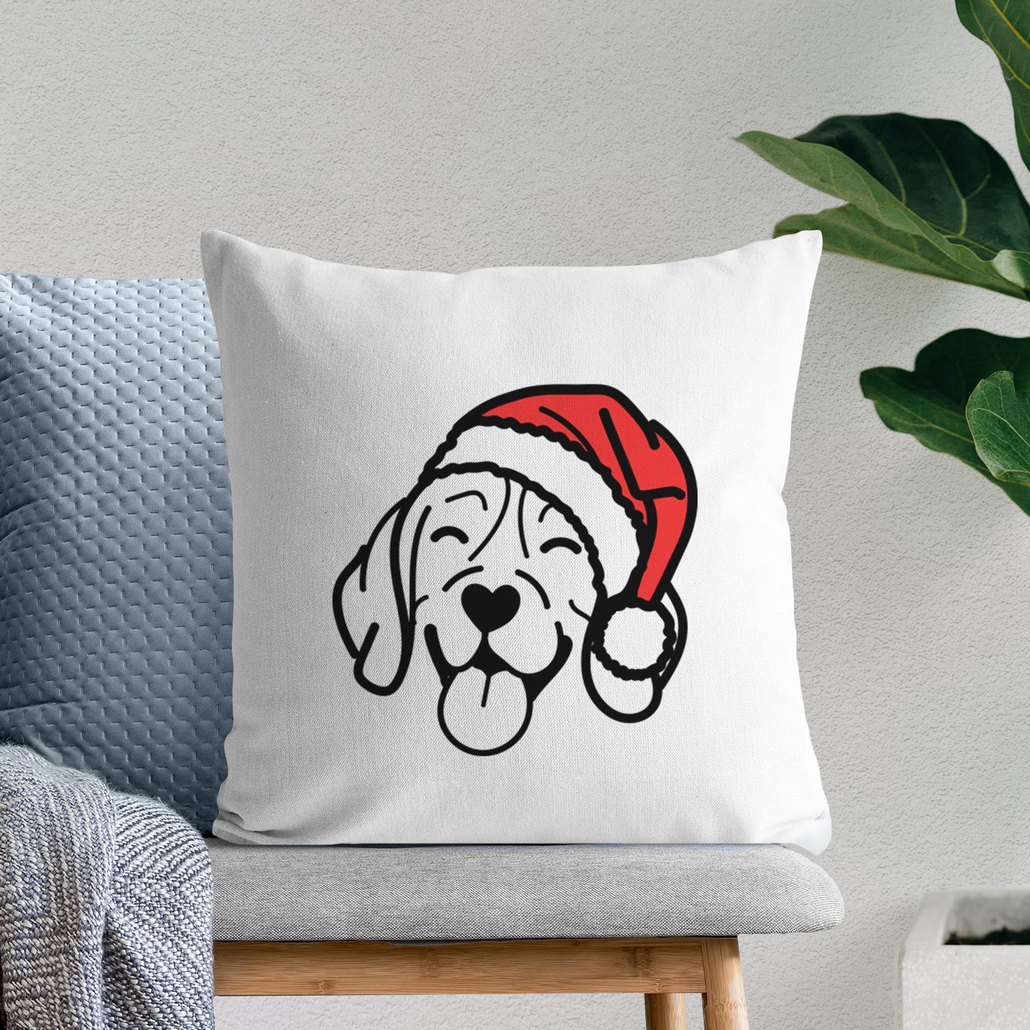 Love Always Beagle - Throw Pillow Cover