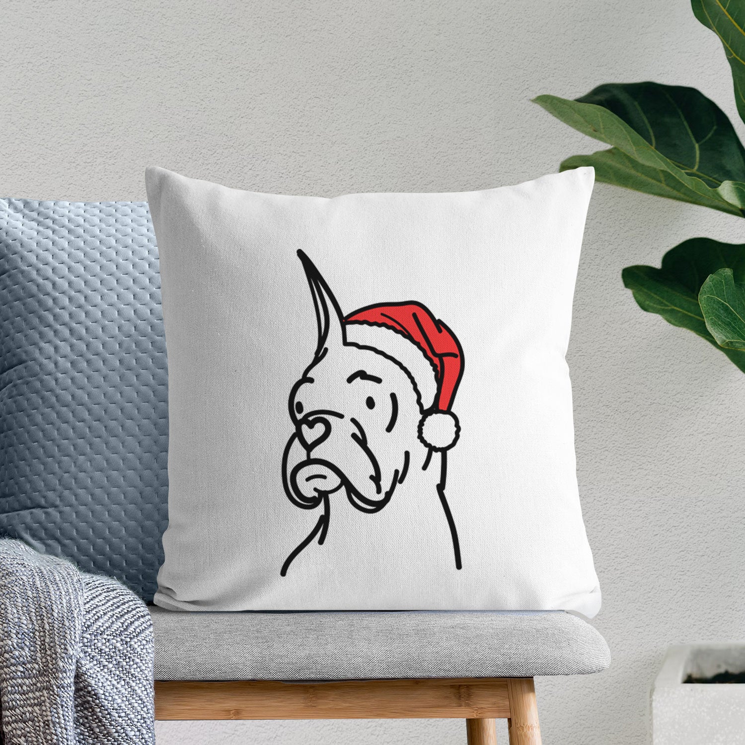 Love Always Rescue Boxer - Billy - Throw Pillow Cover