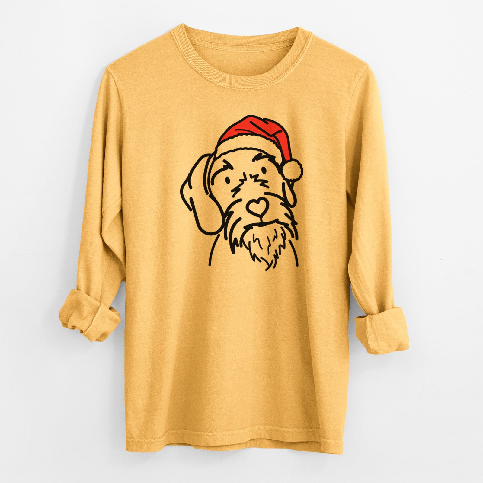 Jolly German Wirehaired Pointer - Buck - Heavyweight 100% Cotton Long Sleeve