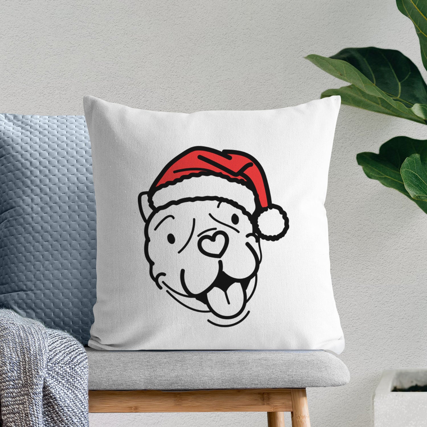 Love Always American Bulldog - Draco - Throw Pillow Cover