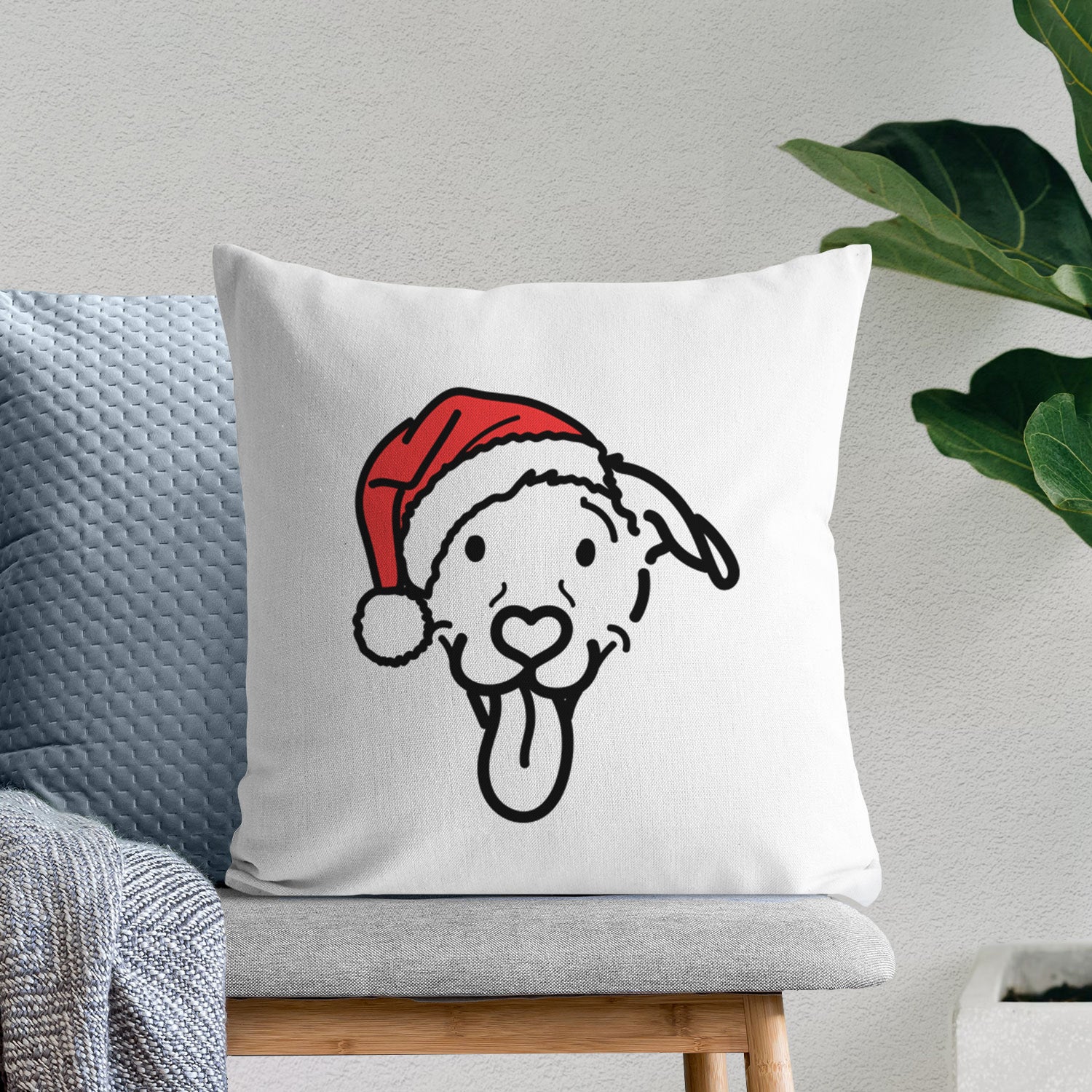 Love Always Pitbull Mix - Hemi - Throw Pillow Cover