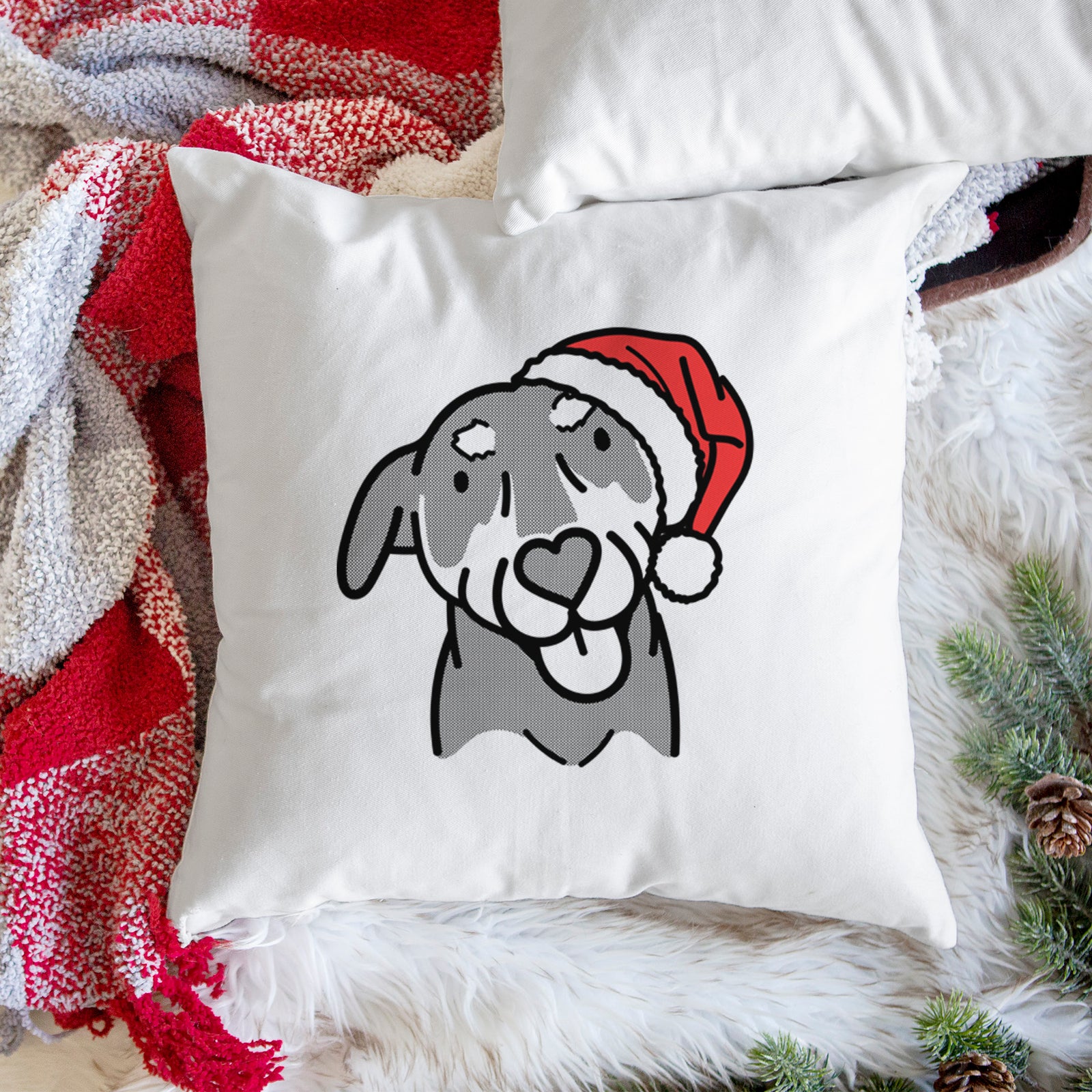 Love Always Mixed Breed - Lousia - Throw Pillow Cover