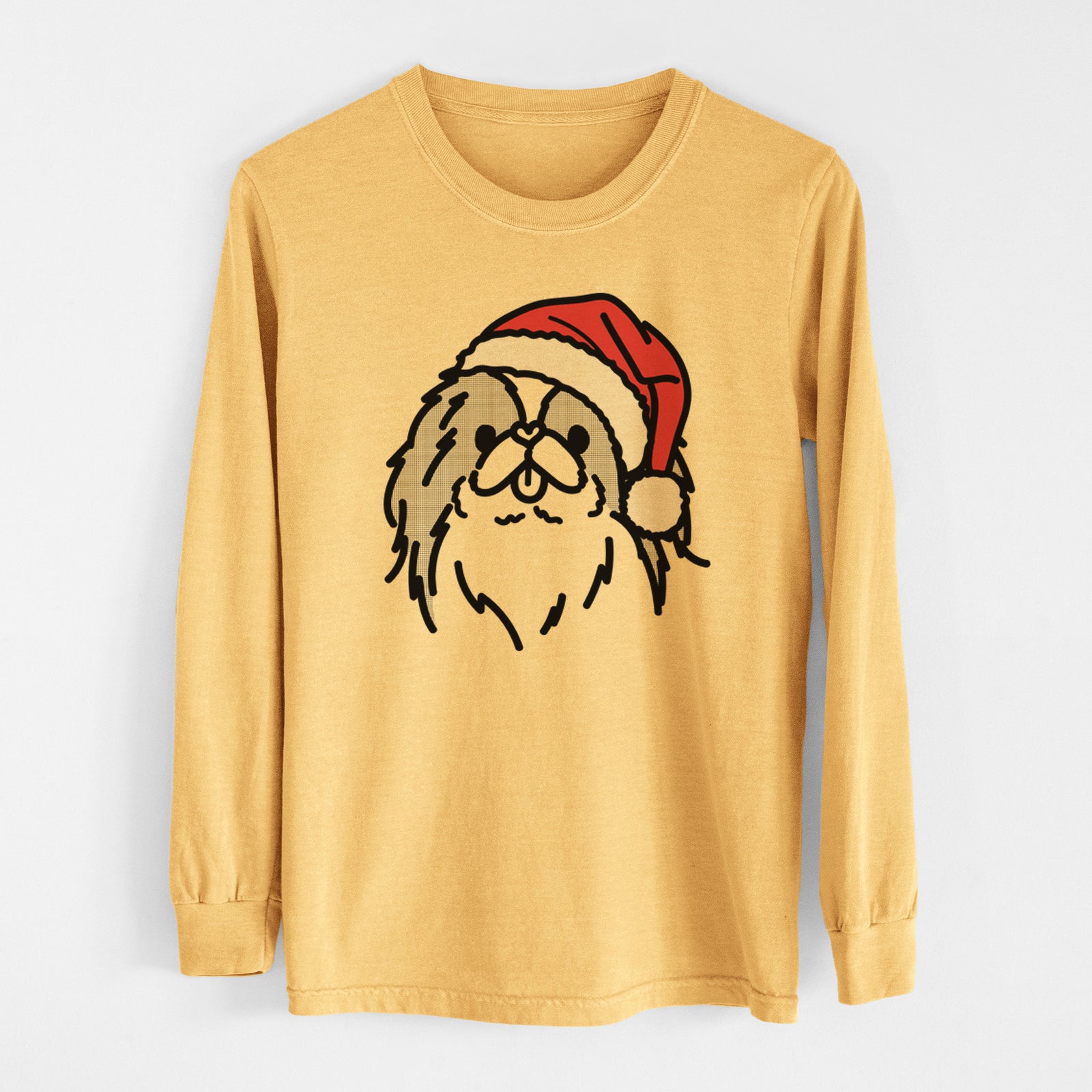 Jolly Japanese Chin - Macha - Heavyweight 100% Cotton Long Sleeve