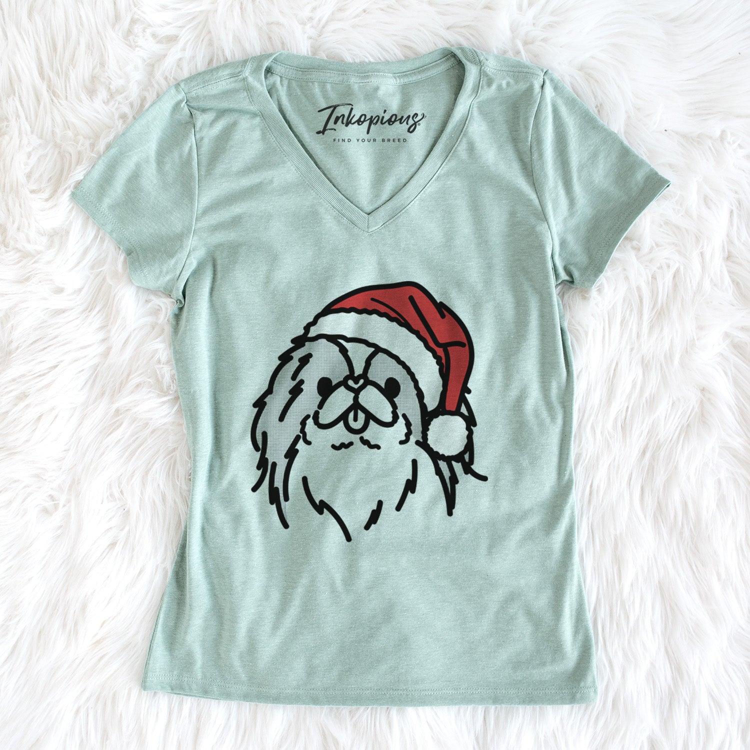Jolly Japanese Chin - Macha - Women's Perfect V-neck Shirt