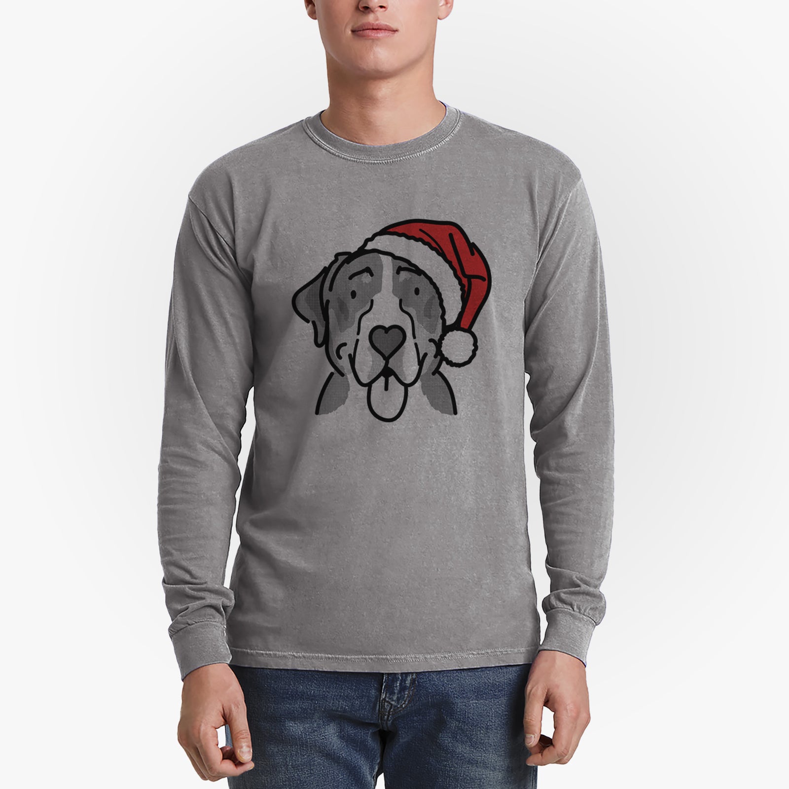 Jolly Greater Swiss Mountain Dog - Moose - Heavyweight 100% Cotton Long Sleeve