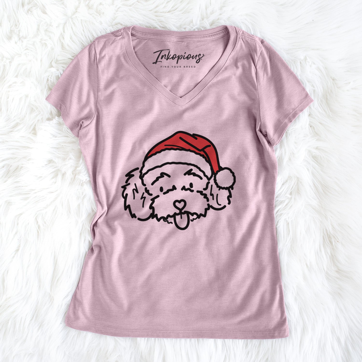 Jolly Toy Poodle - Ricci - Women's Perfect V-neck Shirt