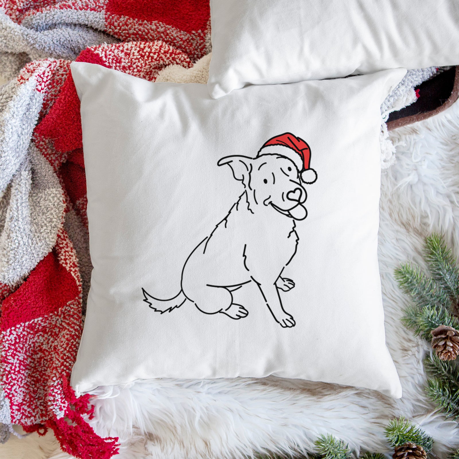 Love Always Rottweiler Mix - Rocky - Throw Pillow Cover