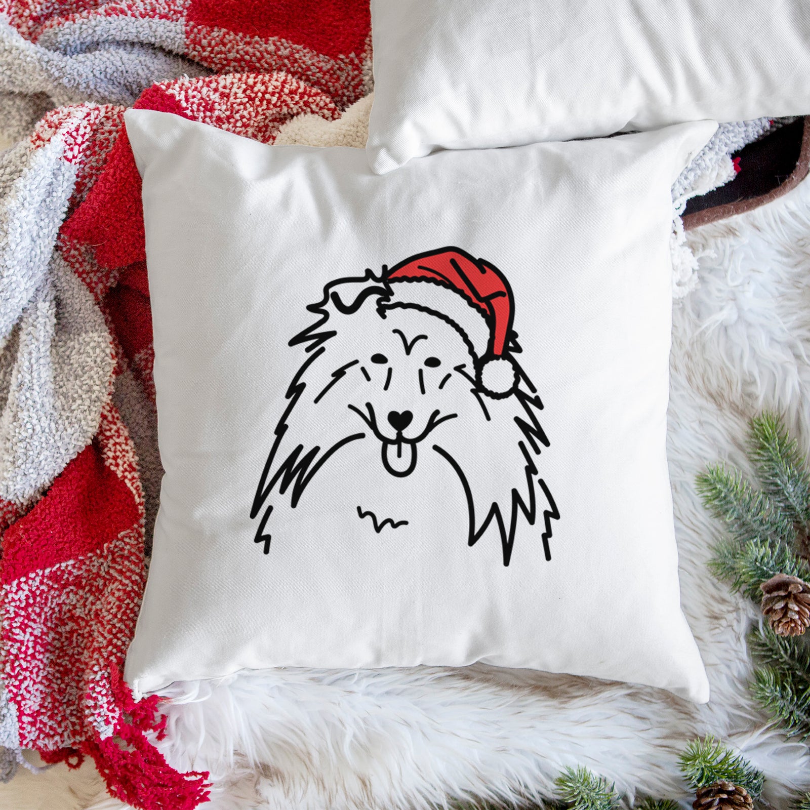 Love Always Rough Collie - Throw Pillow Cover