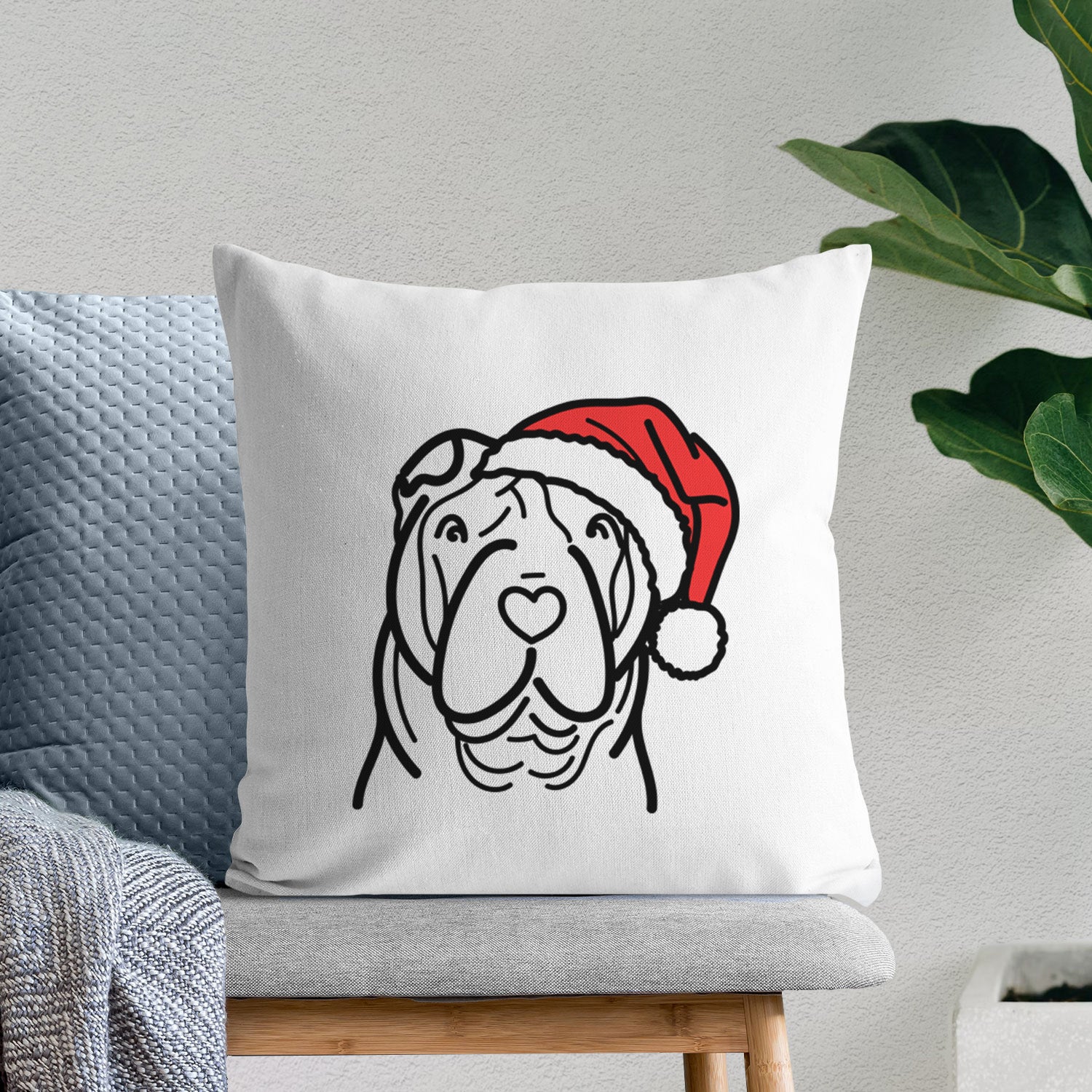 Love Always Shar Pei - Throw Pillow Cover