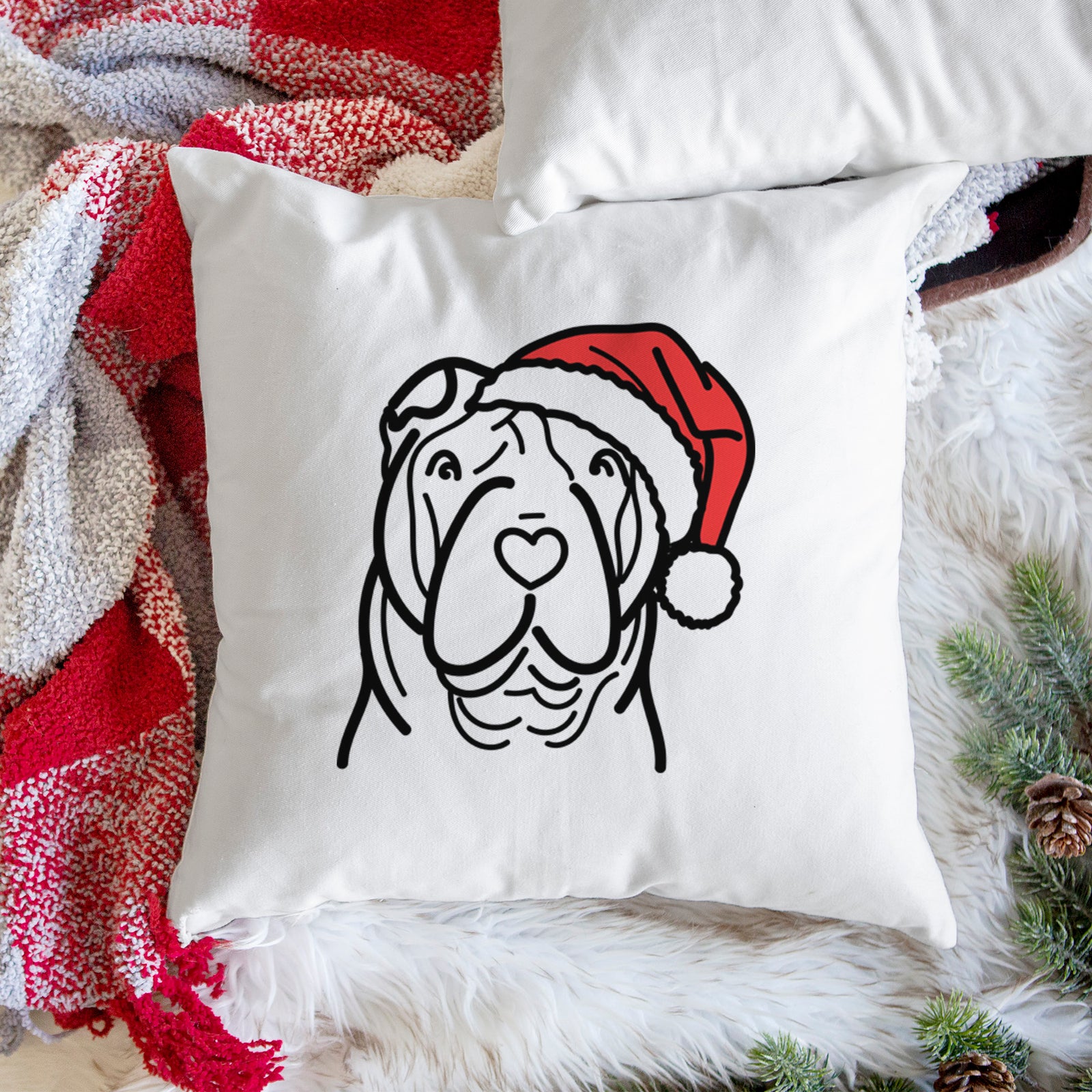 Love Always Shar Pei - Throw Pillow Cover