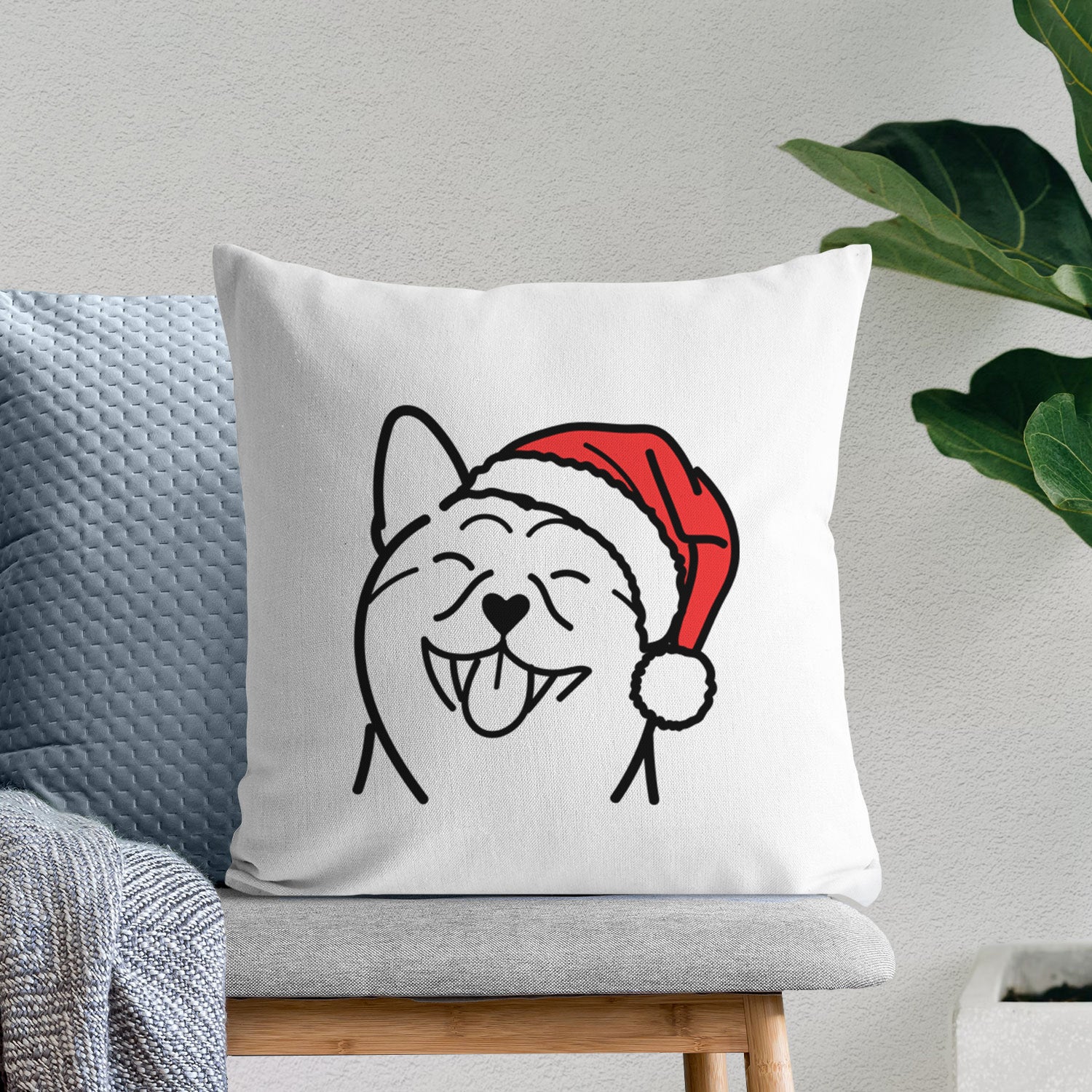 Love Always Shiba Inu - Throw Pillow Cover