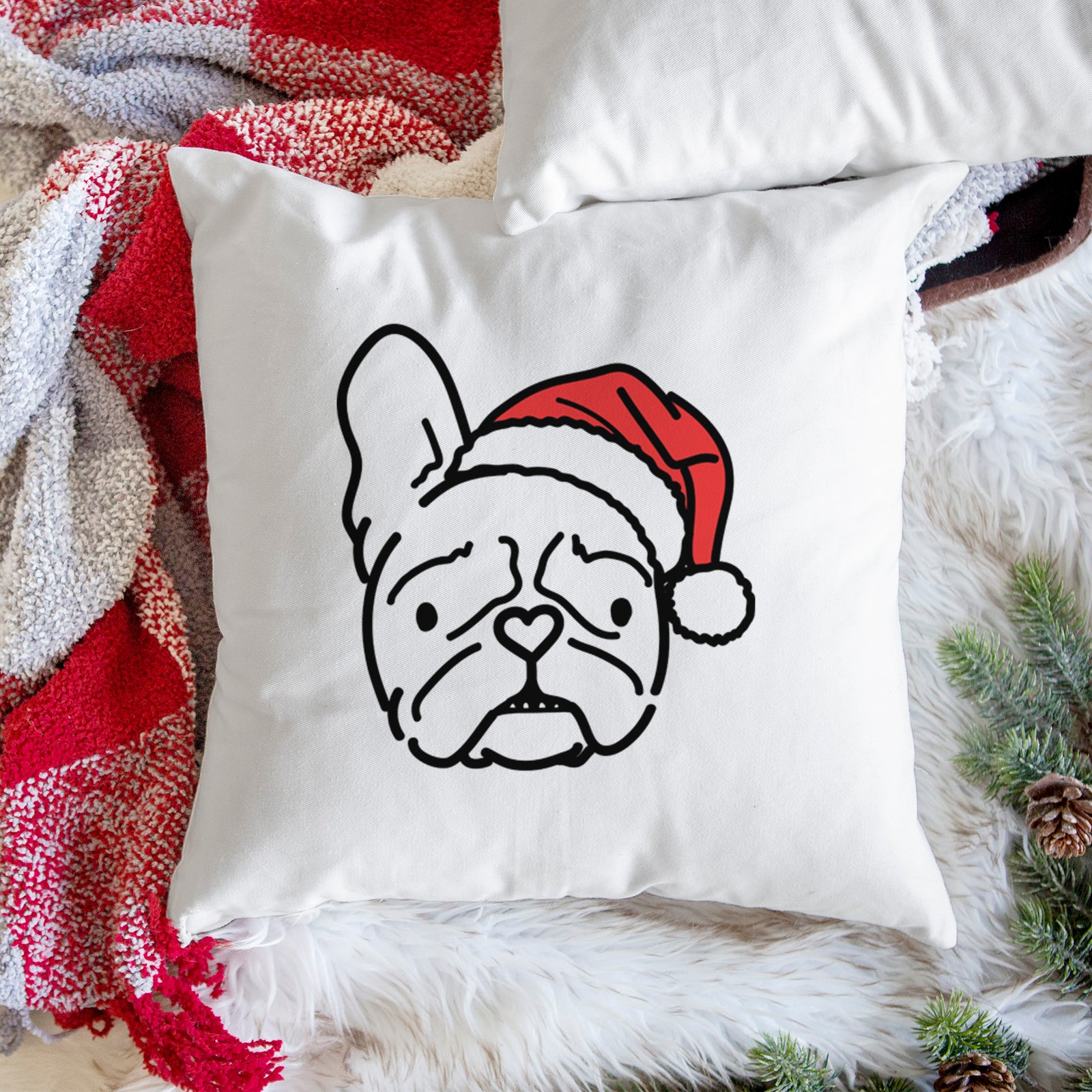 Love Always French Bulldog - Squishy - Throw Pillow Cover