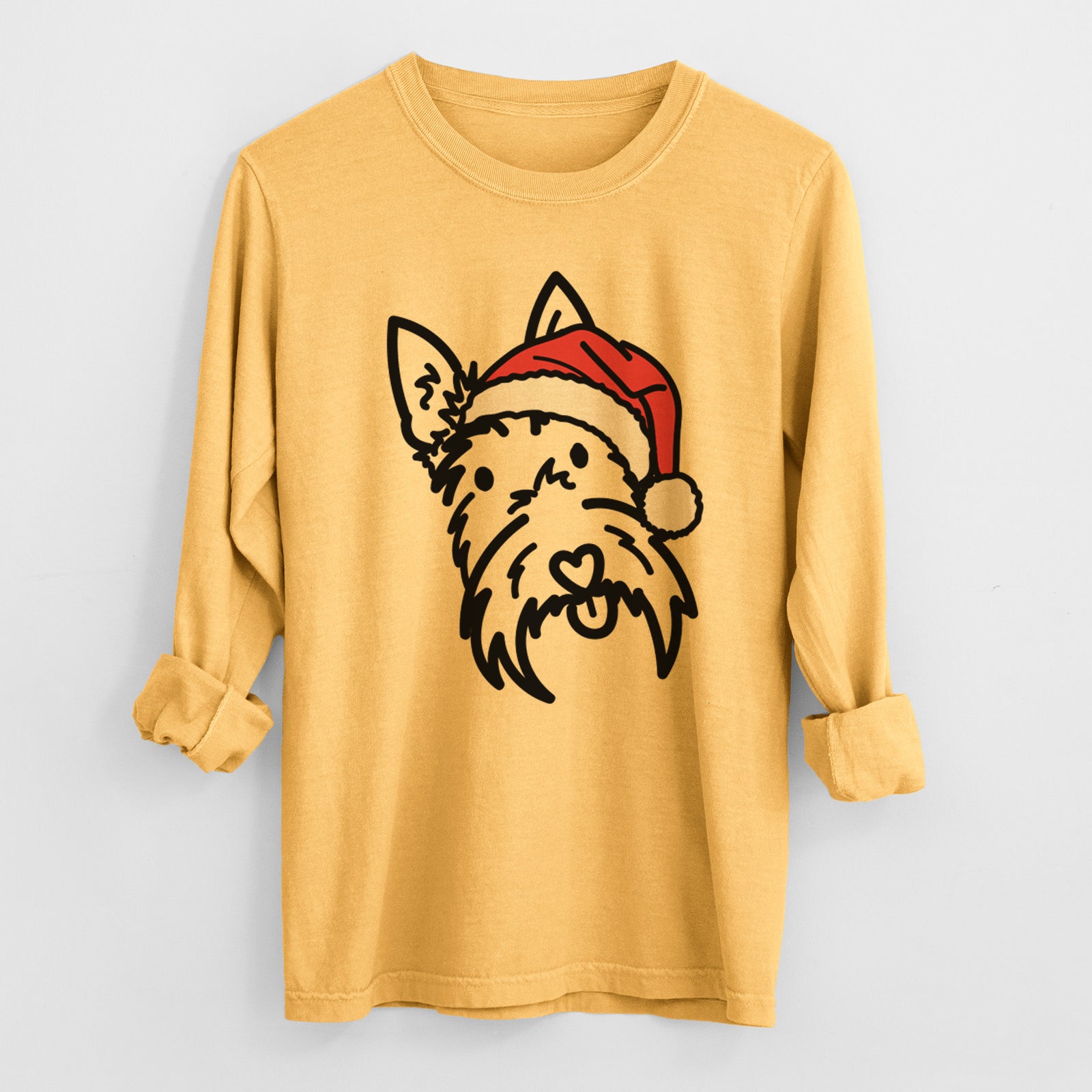 Jolly Scottish Terrier - Thistle - Heavyweight 100% Cotton Long Sleeve