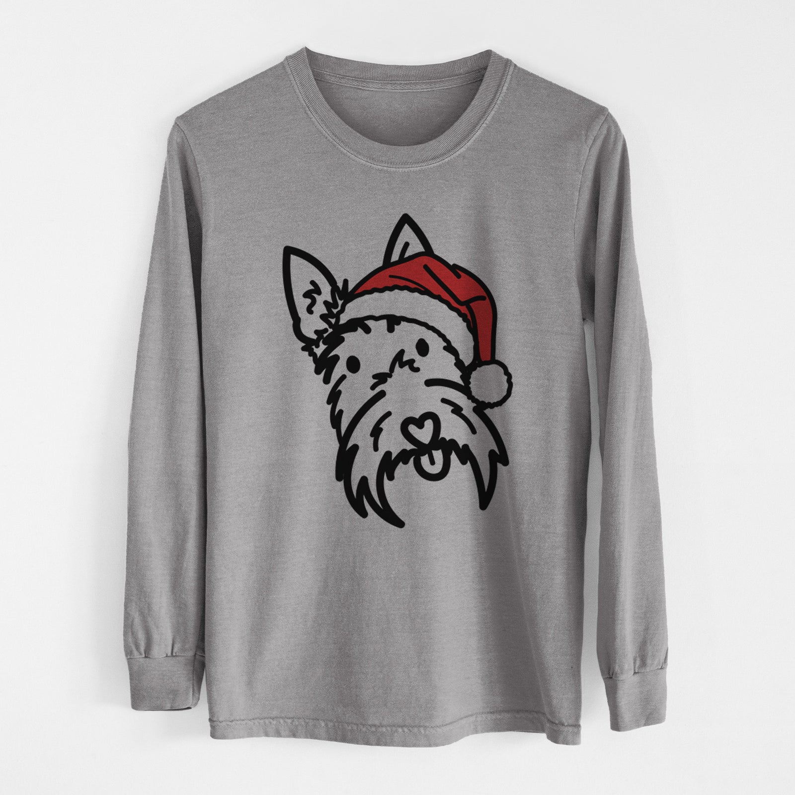 Jolly Scottish Terrier - Thistle - Heavyweight 100% Cotton Long Sleeve