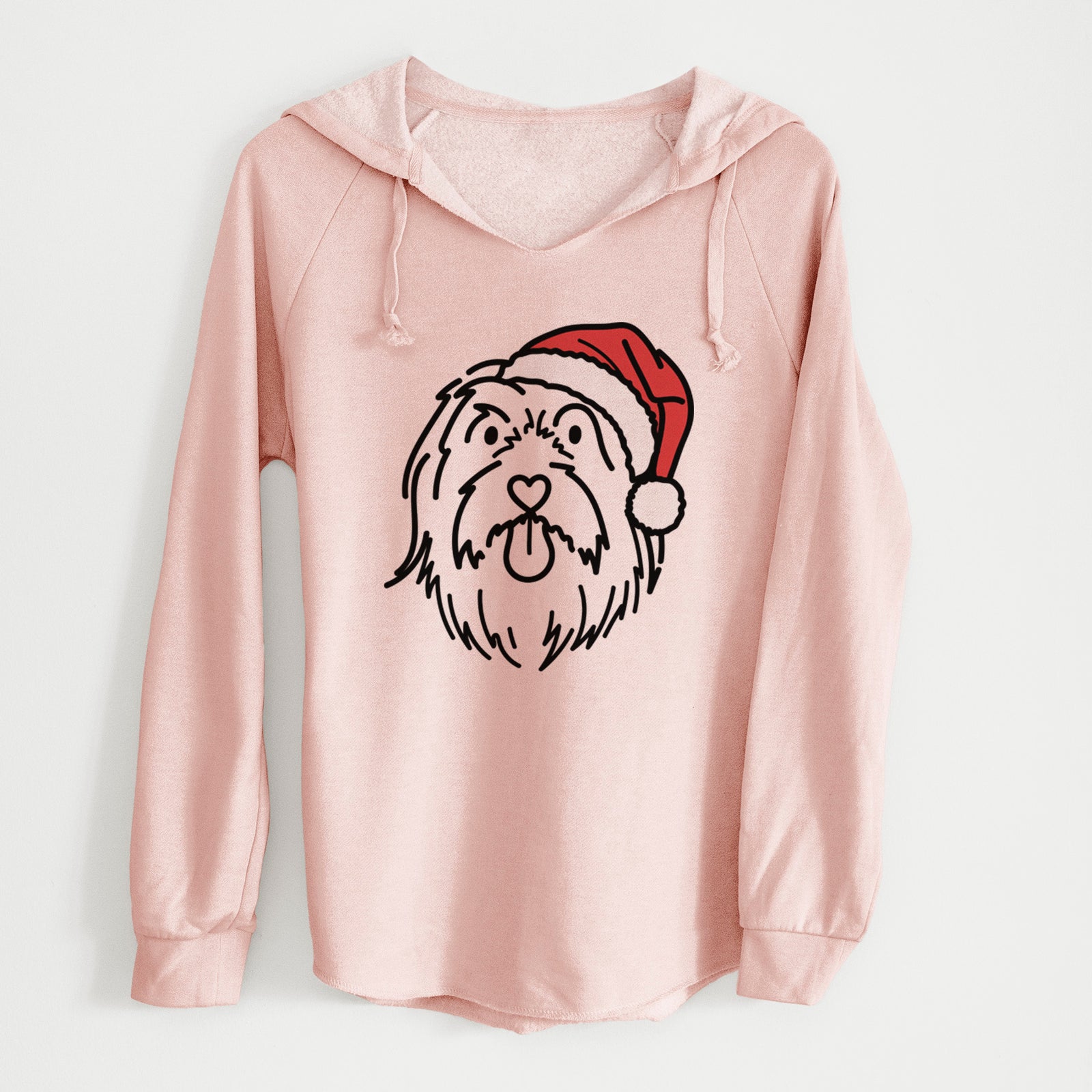 Jolly Bearded Collie - Tucker - Cali Wave Hooded Sweatshirt