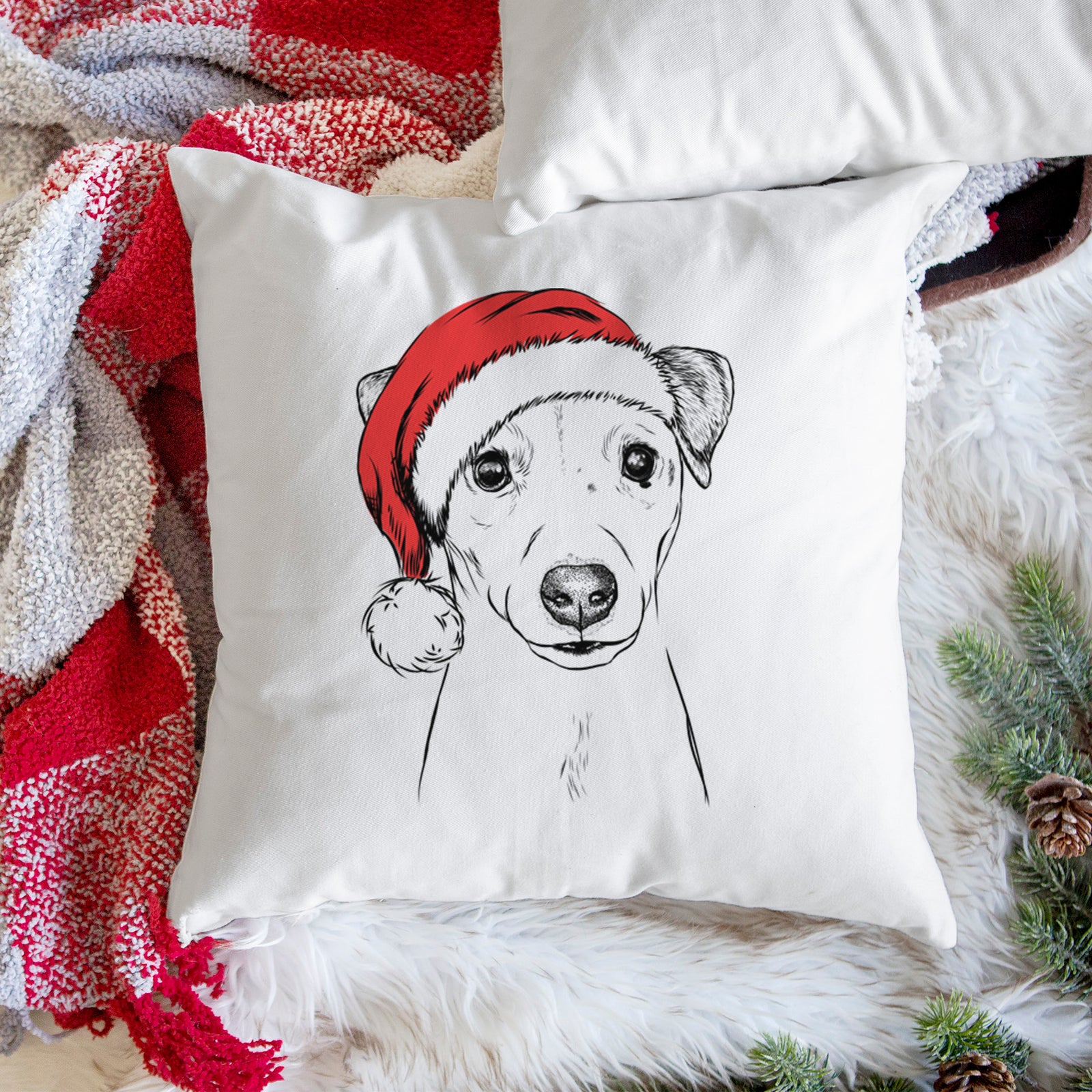 Ally the Jack Russell Terrier - Throw Pillow Cover