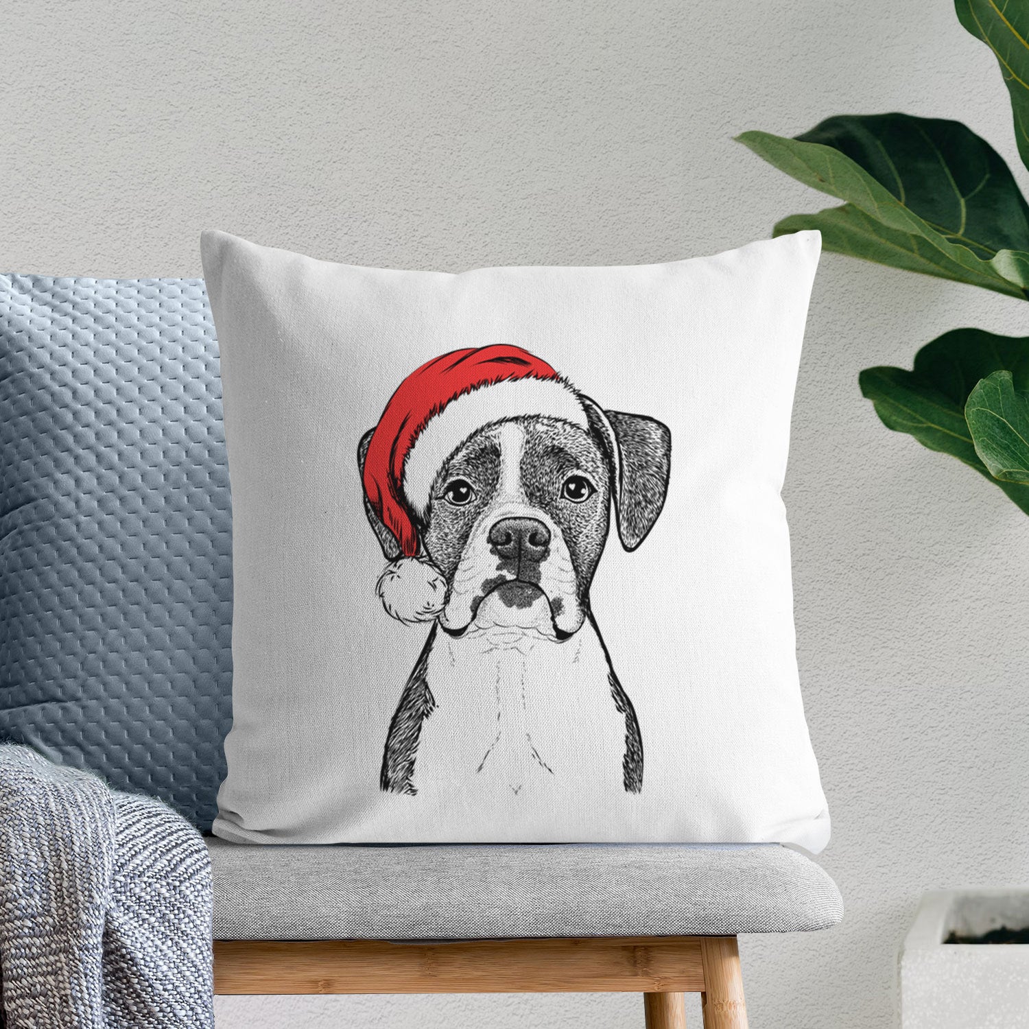 Annie the Boxer - Throw Pillow Cover