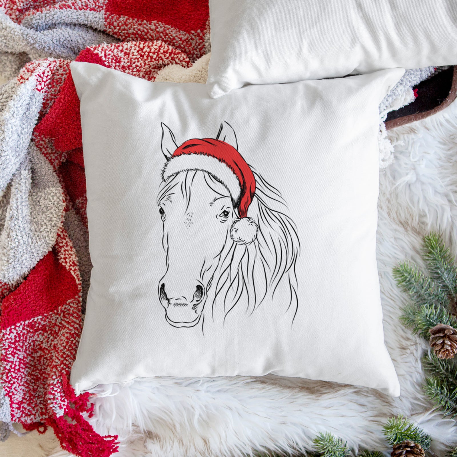 Aria the Horse - Throw Pillow Cover