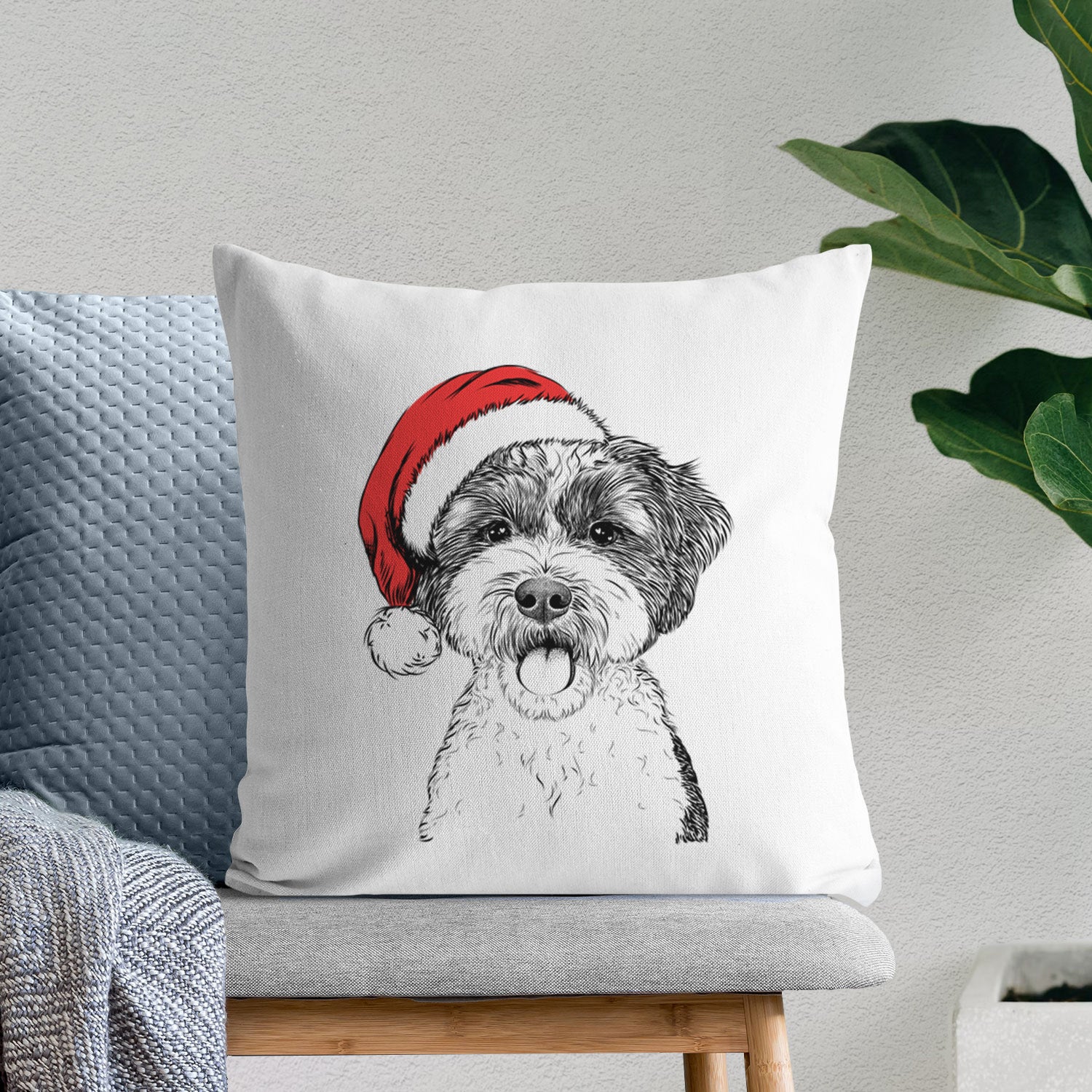 Bella the Cockapoo - Throw Pillow Cover