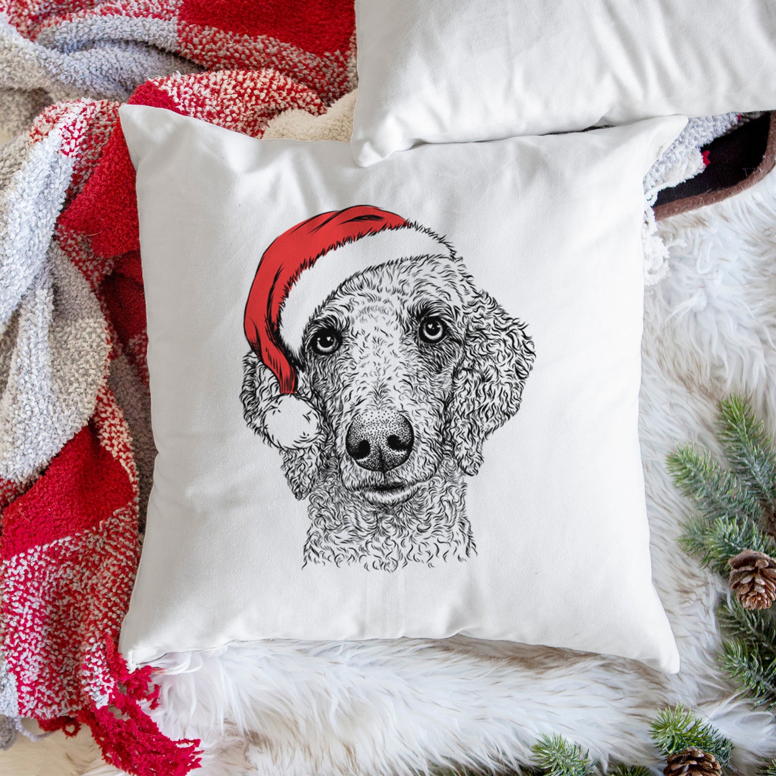 Blossom the Poodle - Throw Pillow Cover