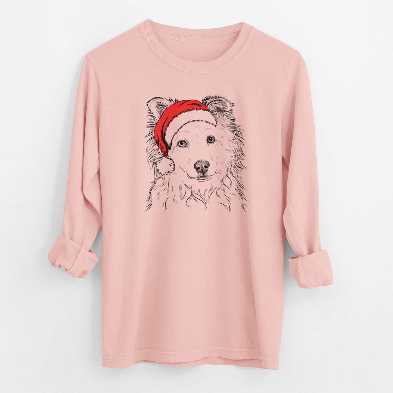 Santa Bonsai the Mixed Breed - Men's Heavyweight 100% Cotton Long Sleeve